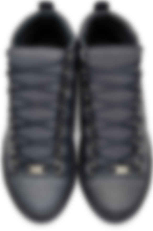 balenciaga cracked leather sneakers