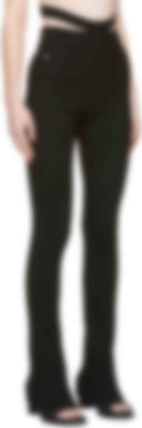 Black Ribbed Trousers