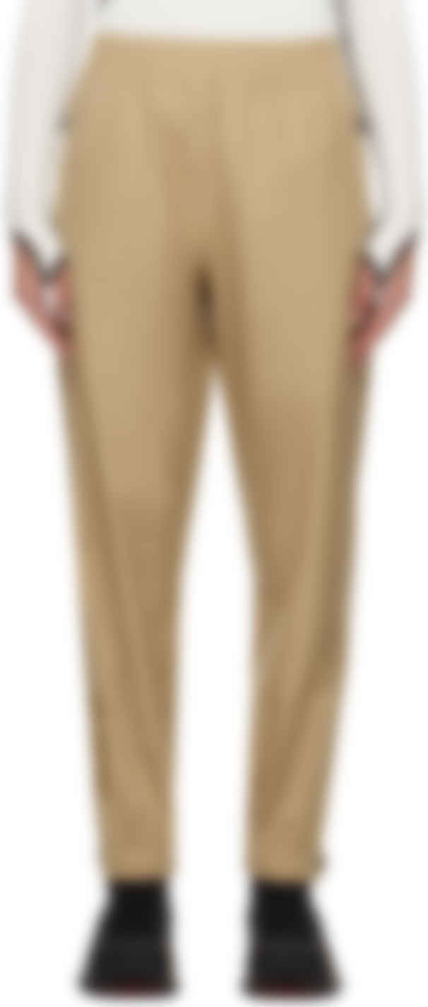 Beige Bonded Lounge Pants