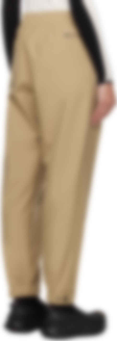 Beige Bonded Lounge Pants