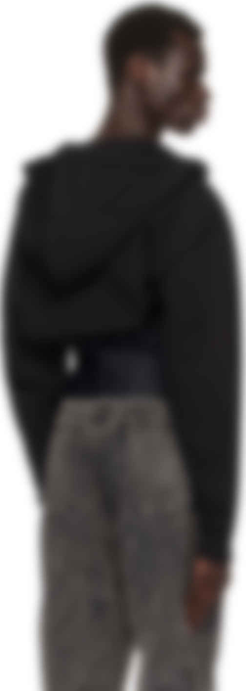 Black Corseted Hoodie