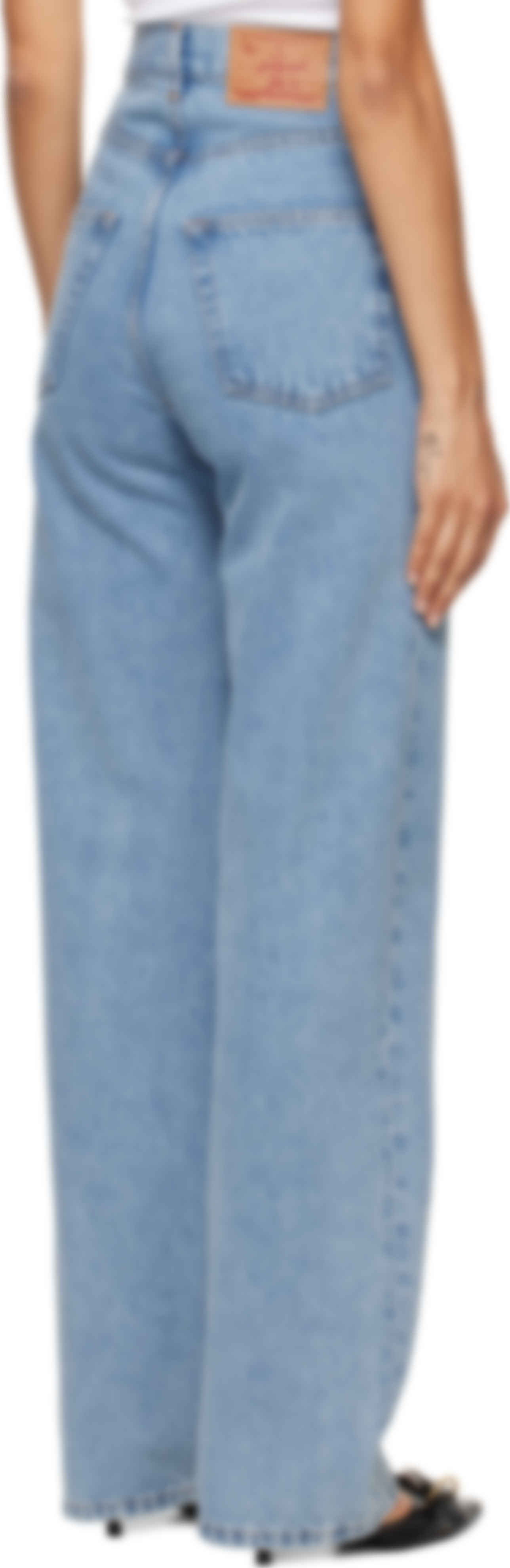 Blue Cut Out Jeans