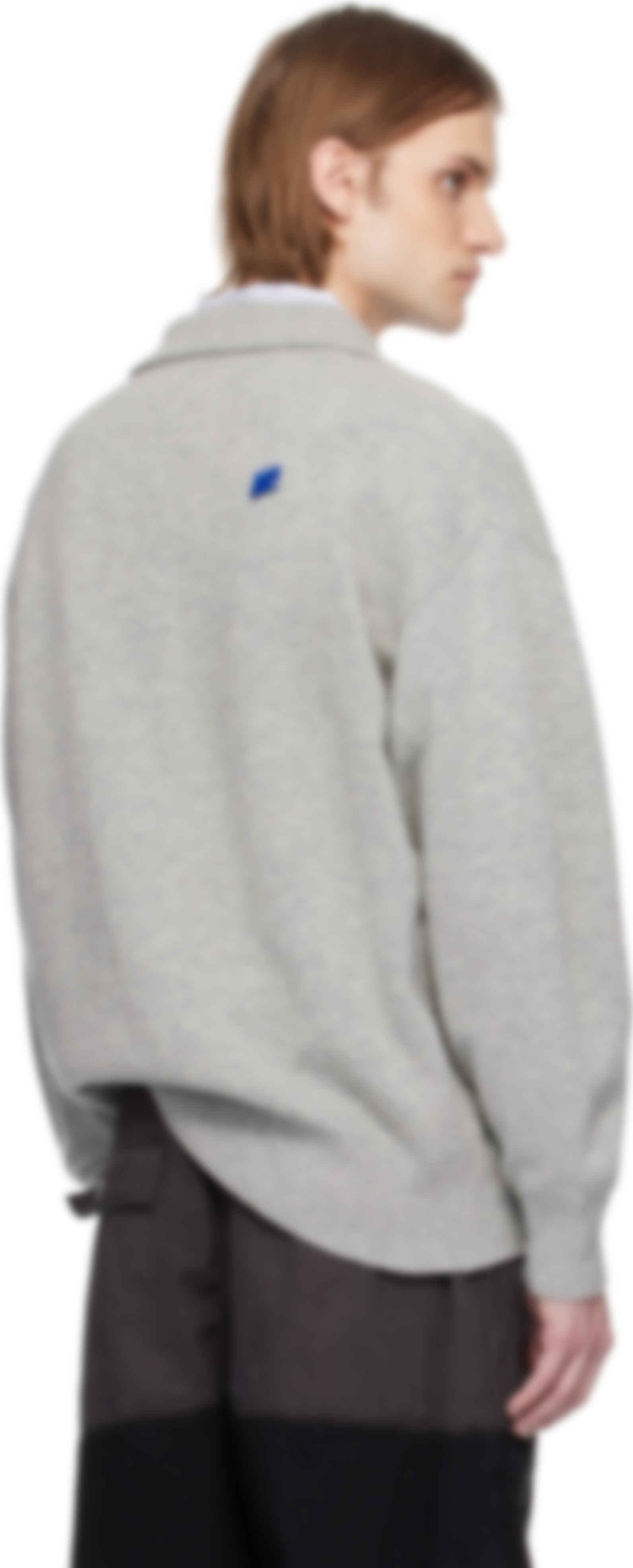 Gray Sig; TRS Tag Knit 02 Polo