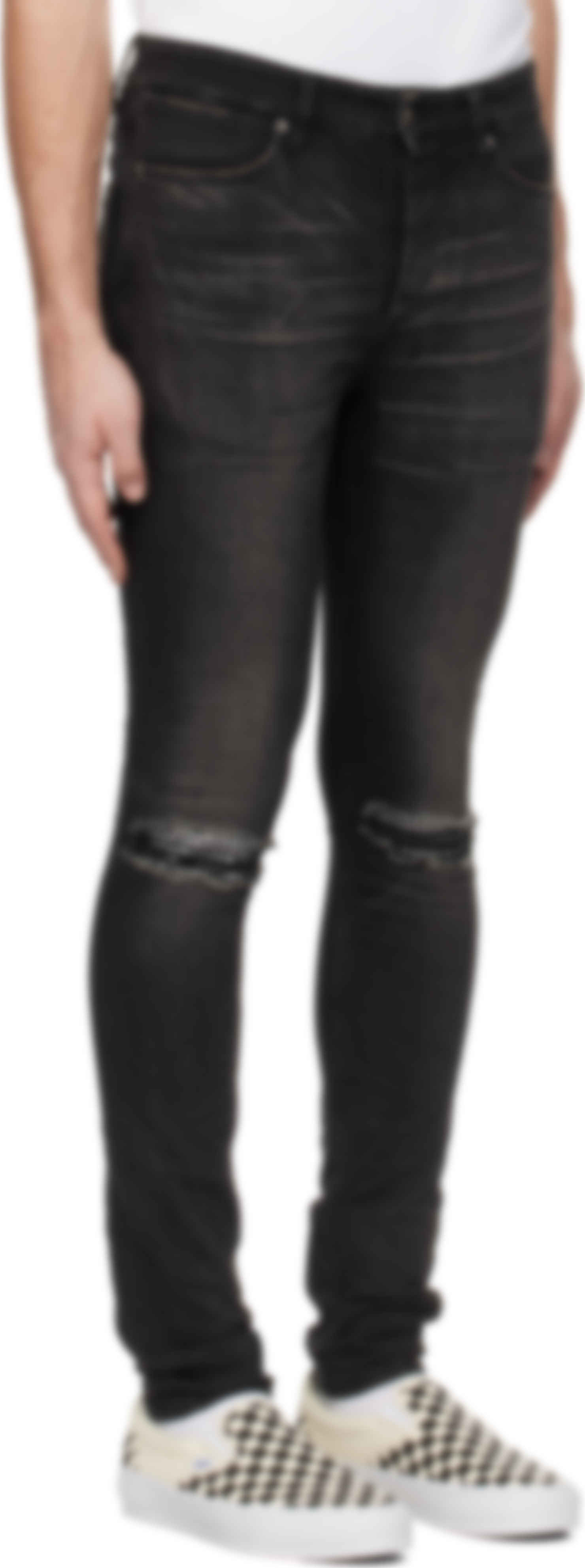 Black Van Winkle Tarr Repair Jeans