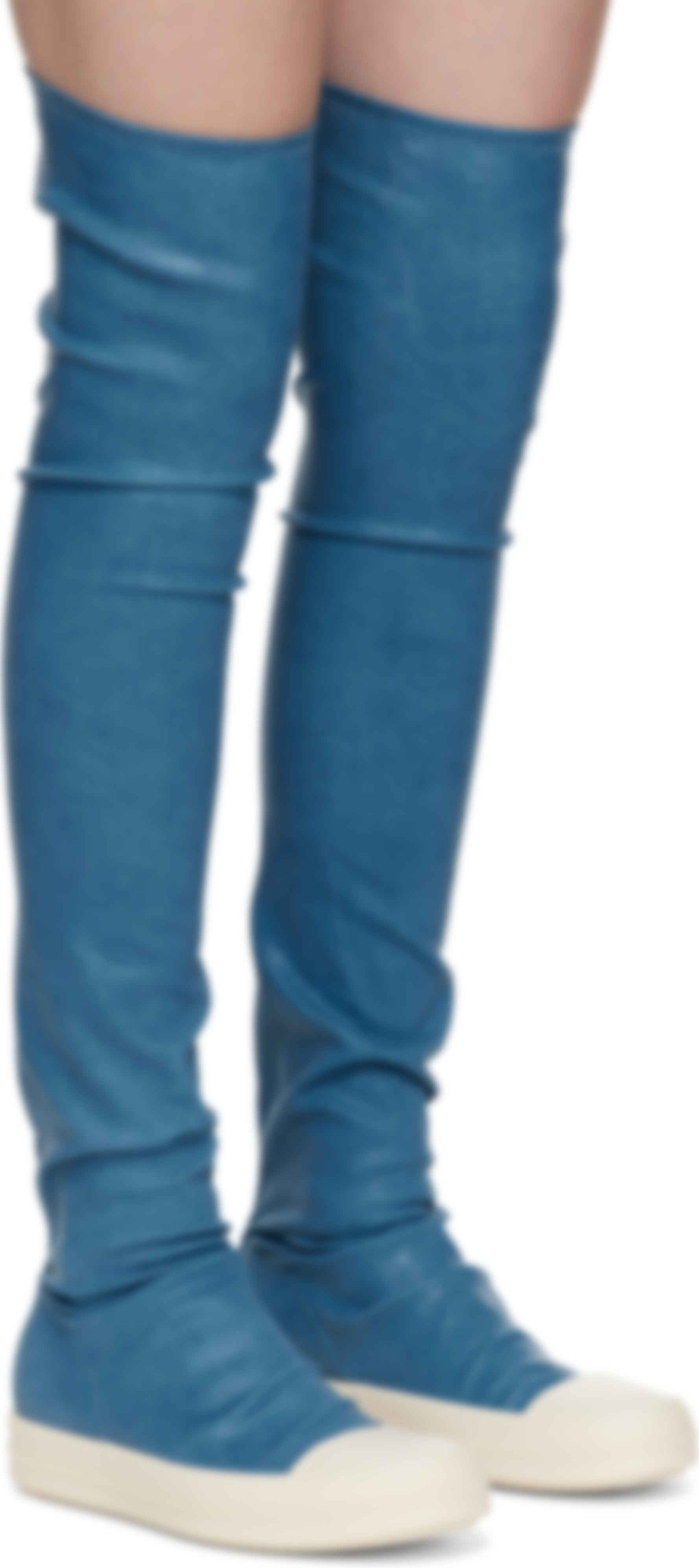 Blue Hollywood High Sock Sneaks Tall Boots