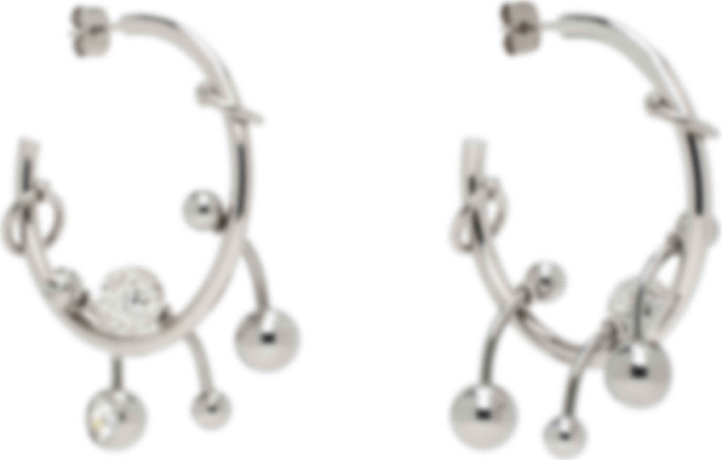 Silver Neve Crystal Earrings