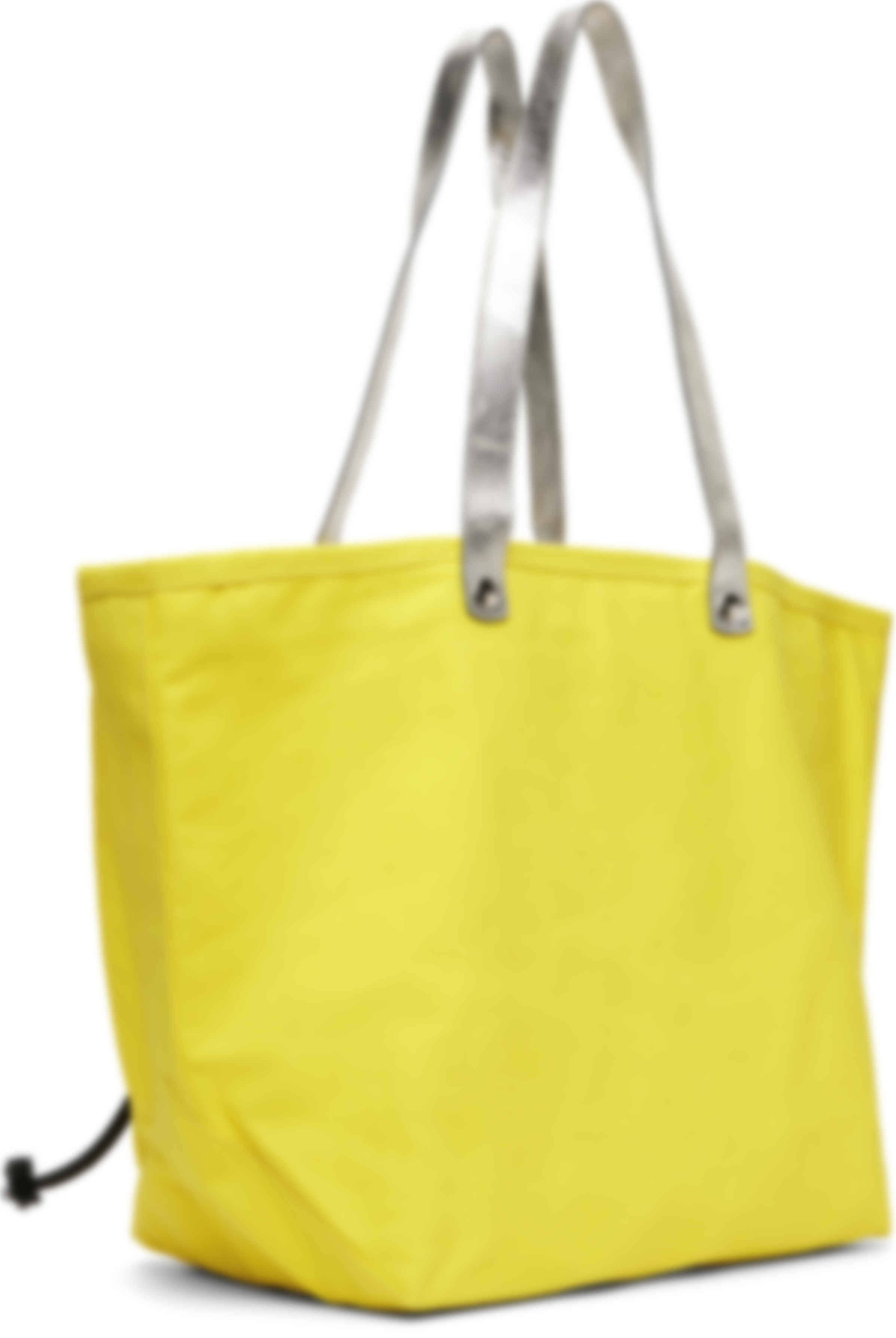 Yellow Mouse Printed Canvas Utility Shopper Tote