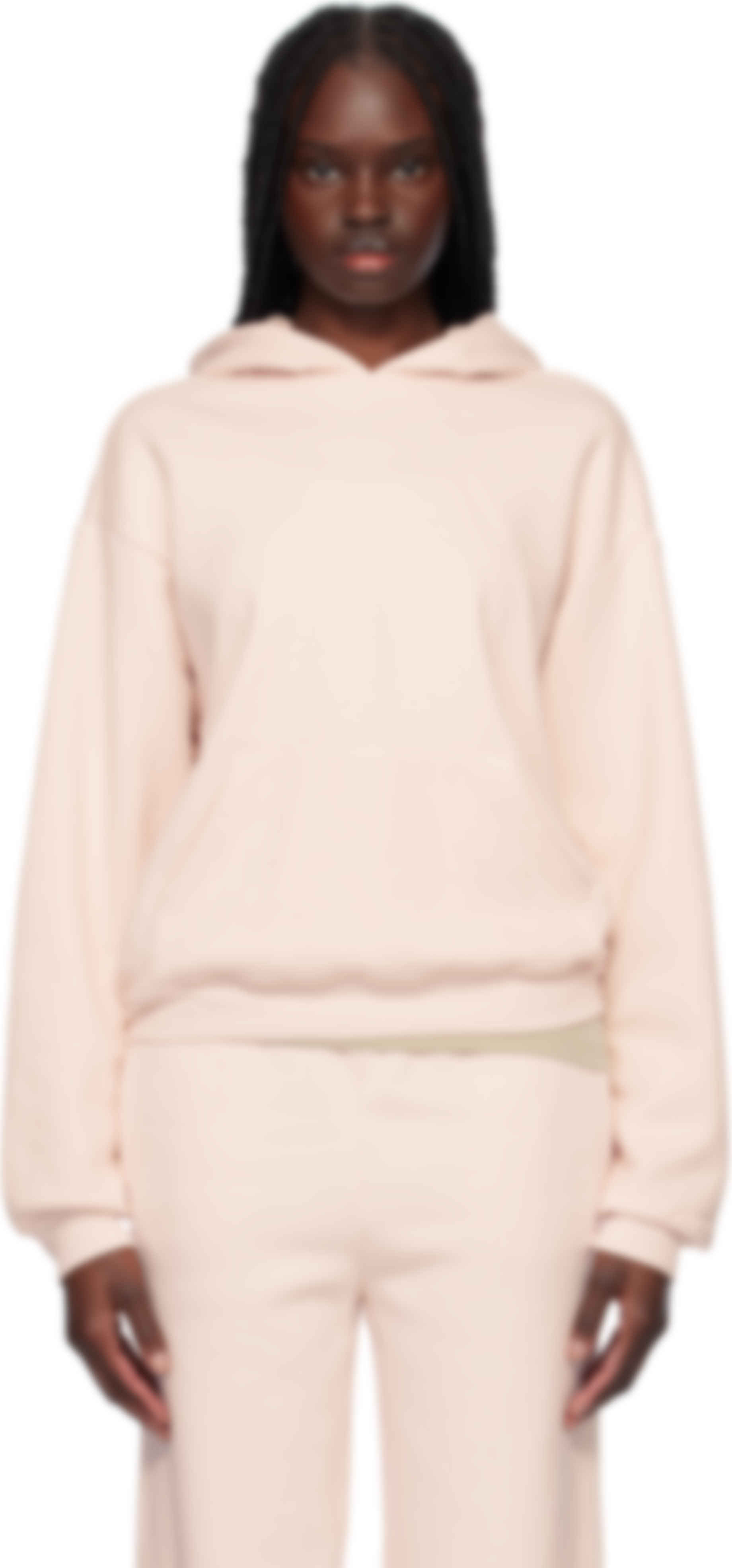 Pink Cotton Fleece Classic Hoodie