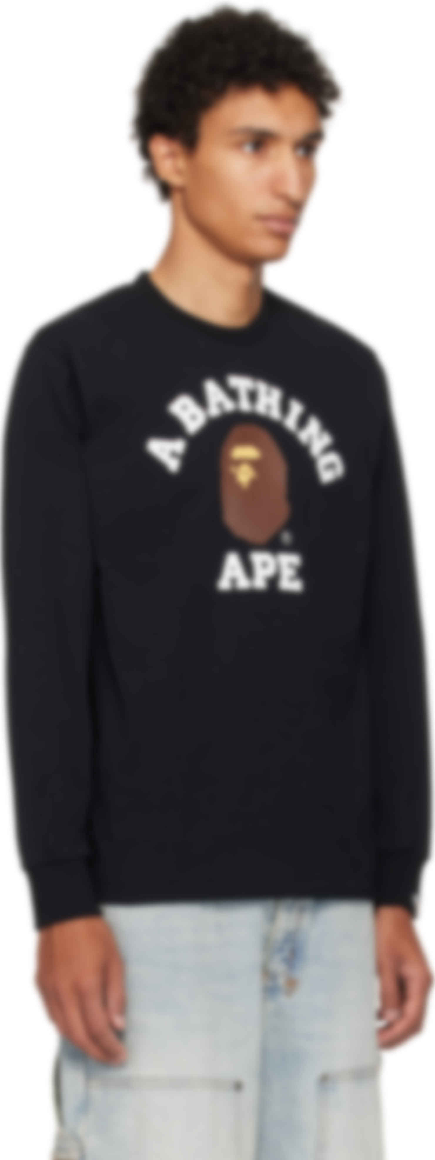 Black College LS T-shirt