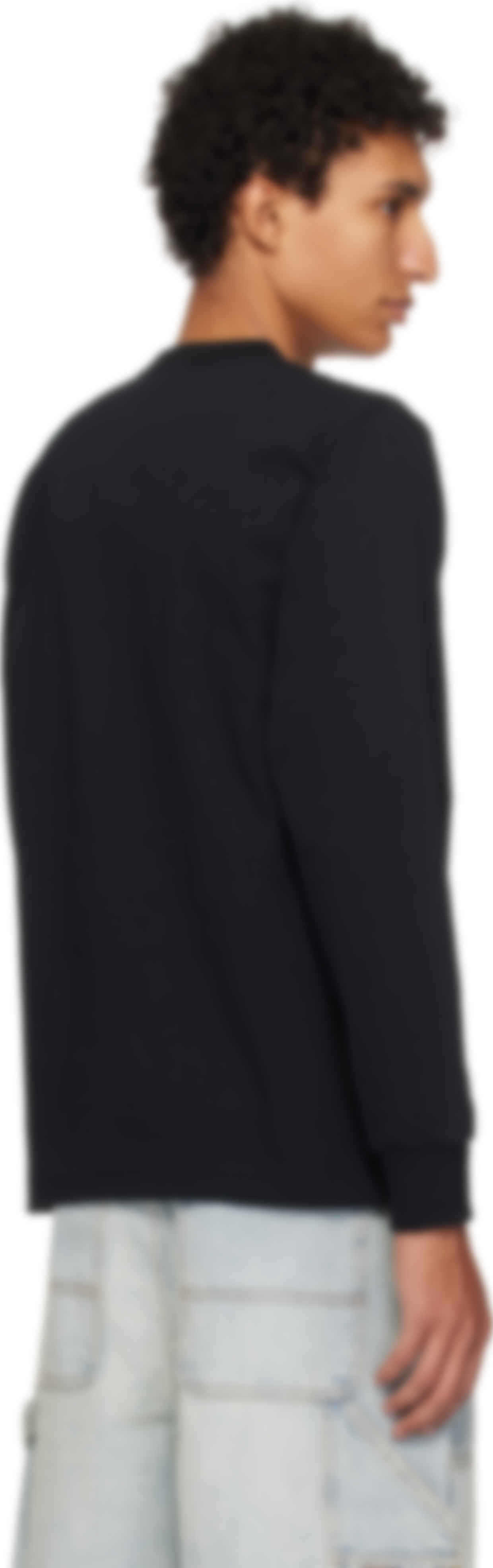 Black College LS T-shirt