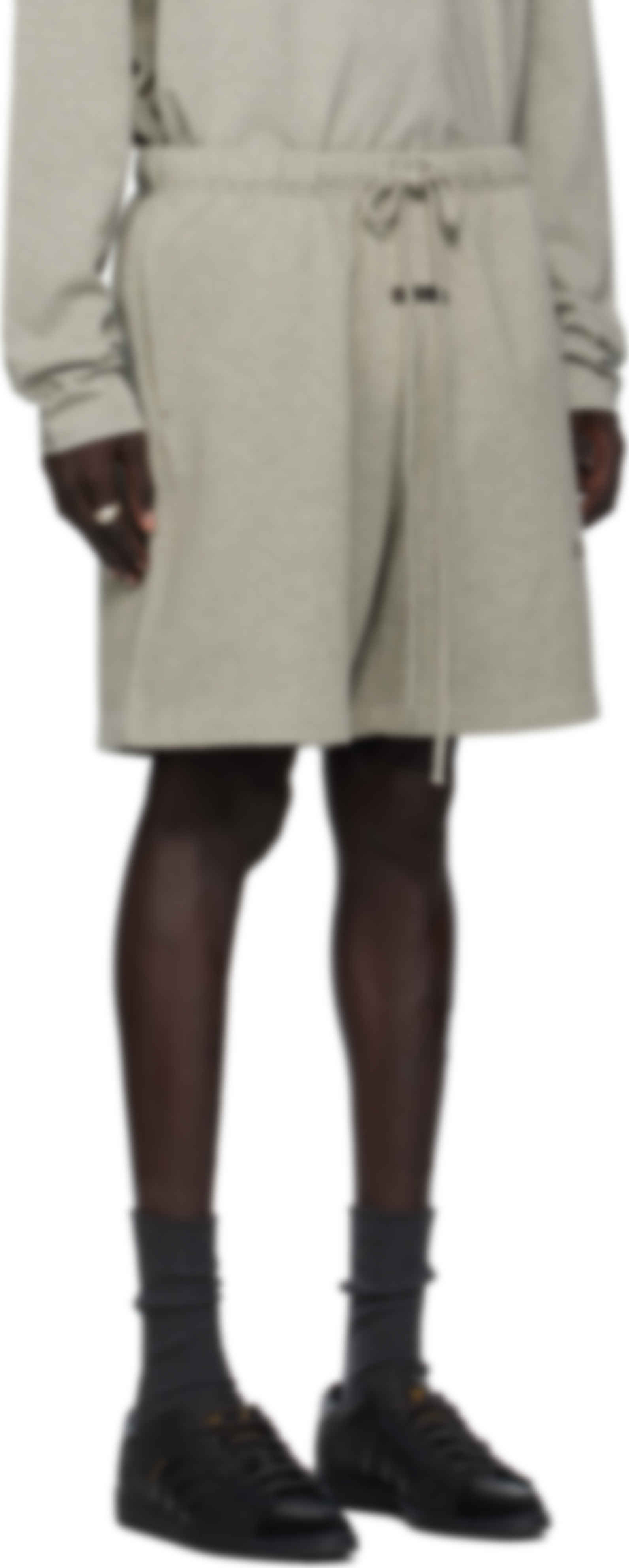 Gray Soccer Fleece Shorts