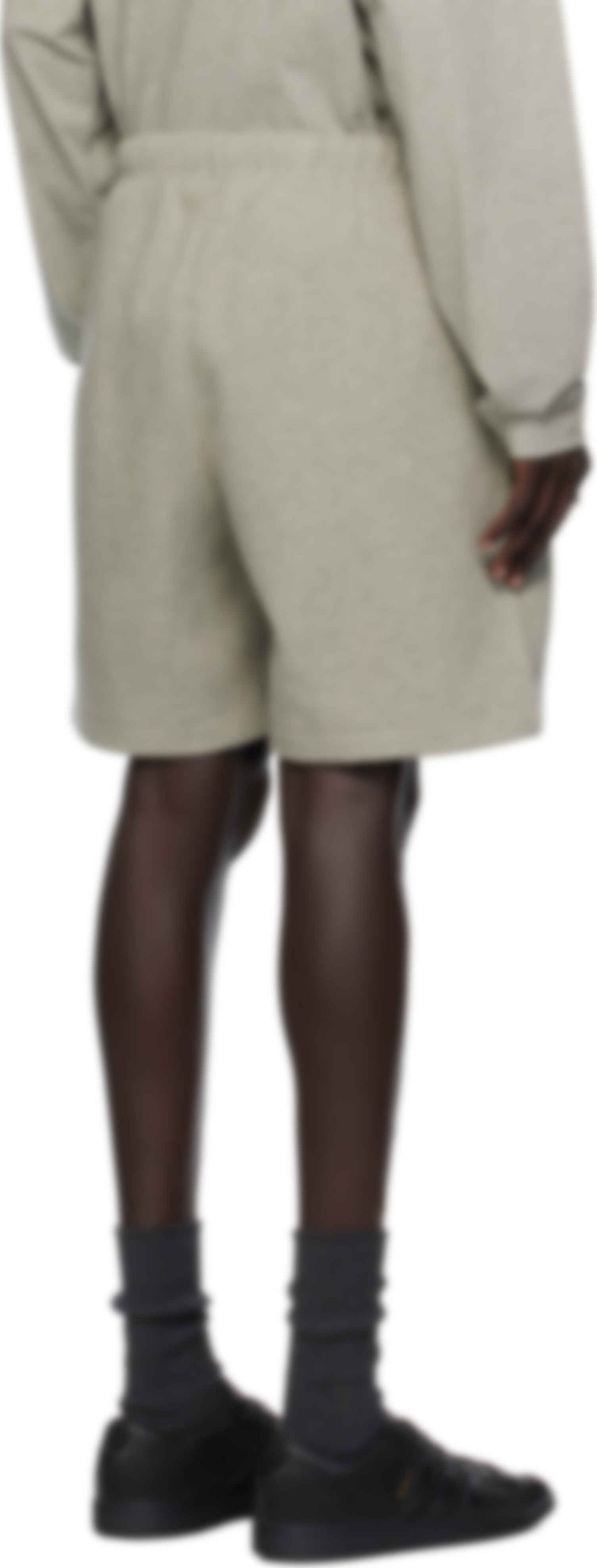 Gray Soccer Fleece Shorts