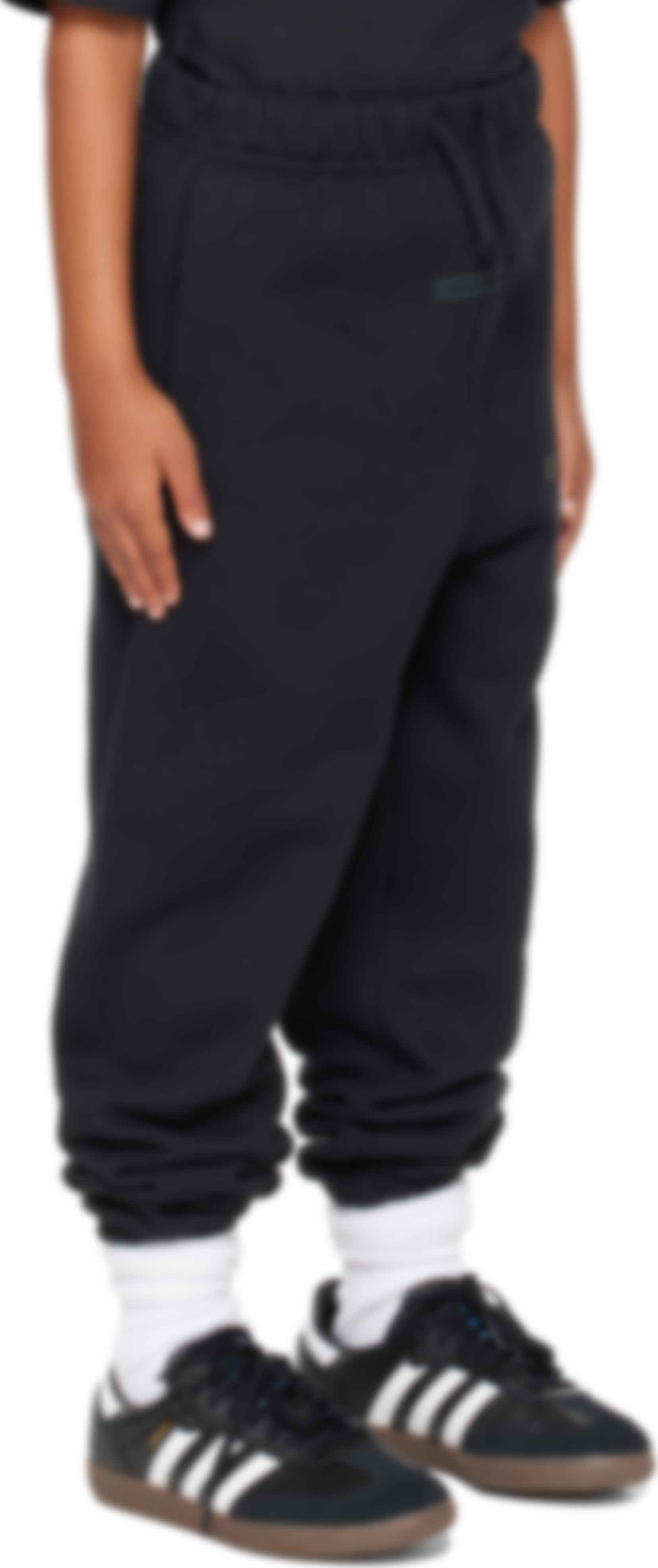 Kids Black Classic Fit Sweatpants