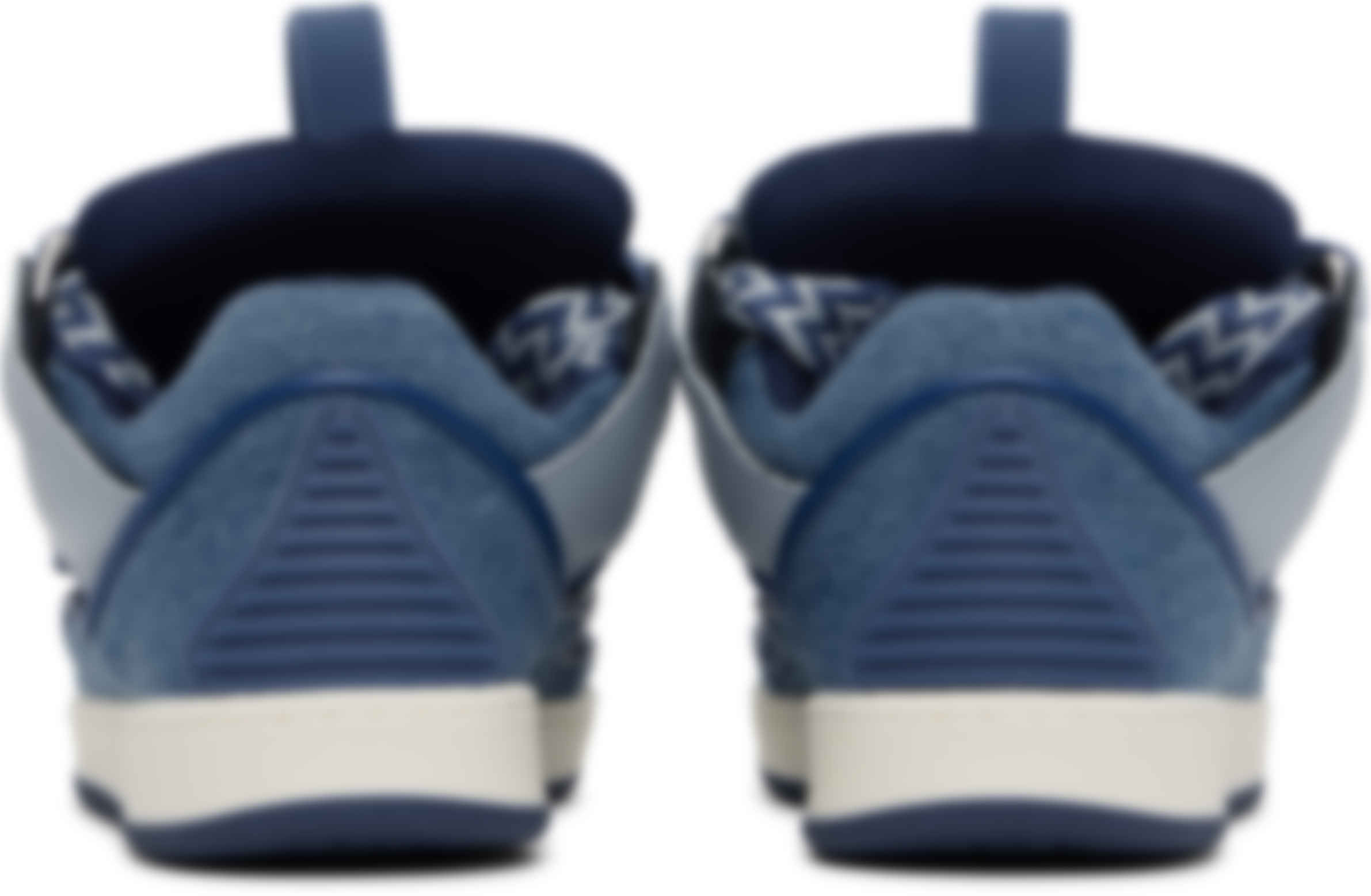 Kids Blue Lace-Up Sneakers