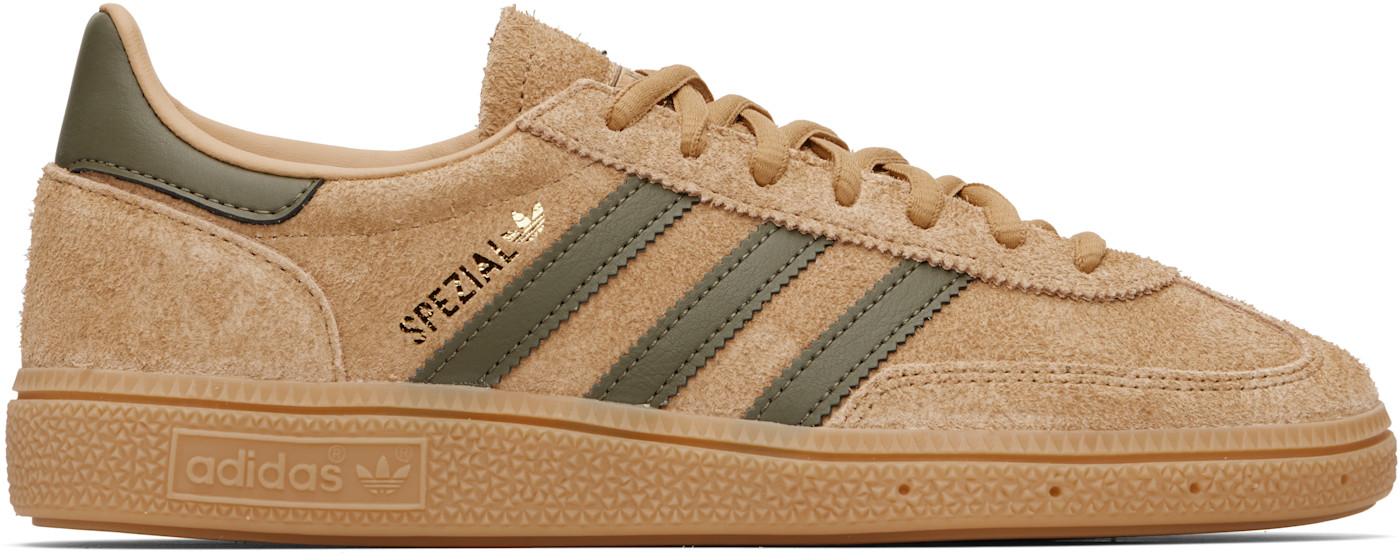Tan Handball Spezial Sneakers golden beige/focus olive/gum