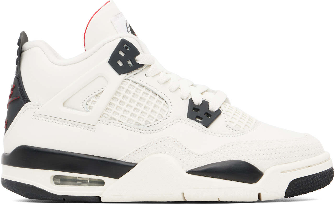 Off-White Air Jordan 4 Retro 'Flight Club' Sneakers sail/university red/black/flight club
