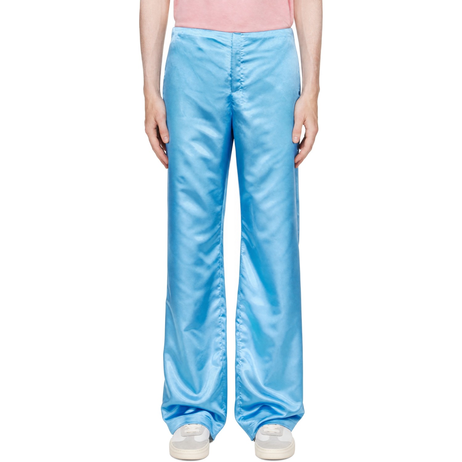Acne Studios Blue Satin Trousers
