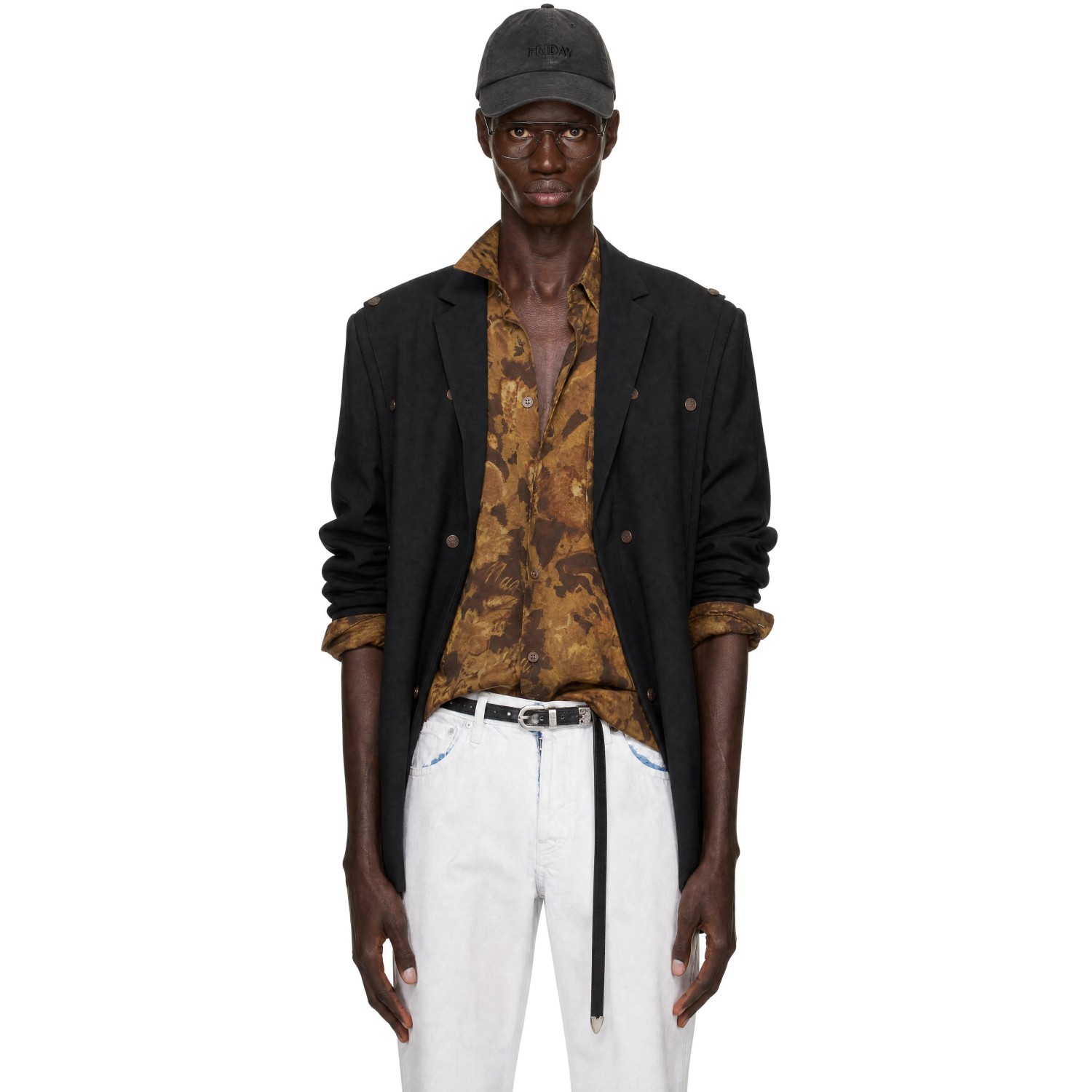 Y/Project Black Snap Panel Blazer