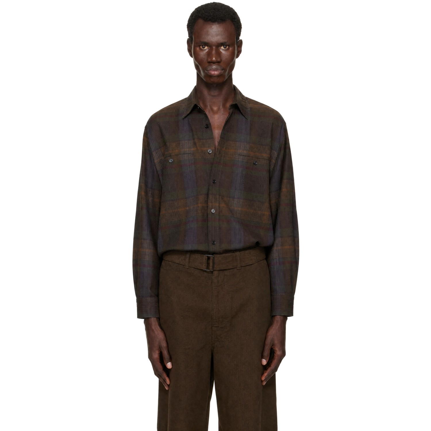 LEMAIRE Khaki Double Pocket Shirt