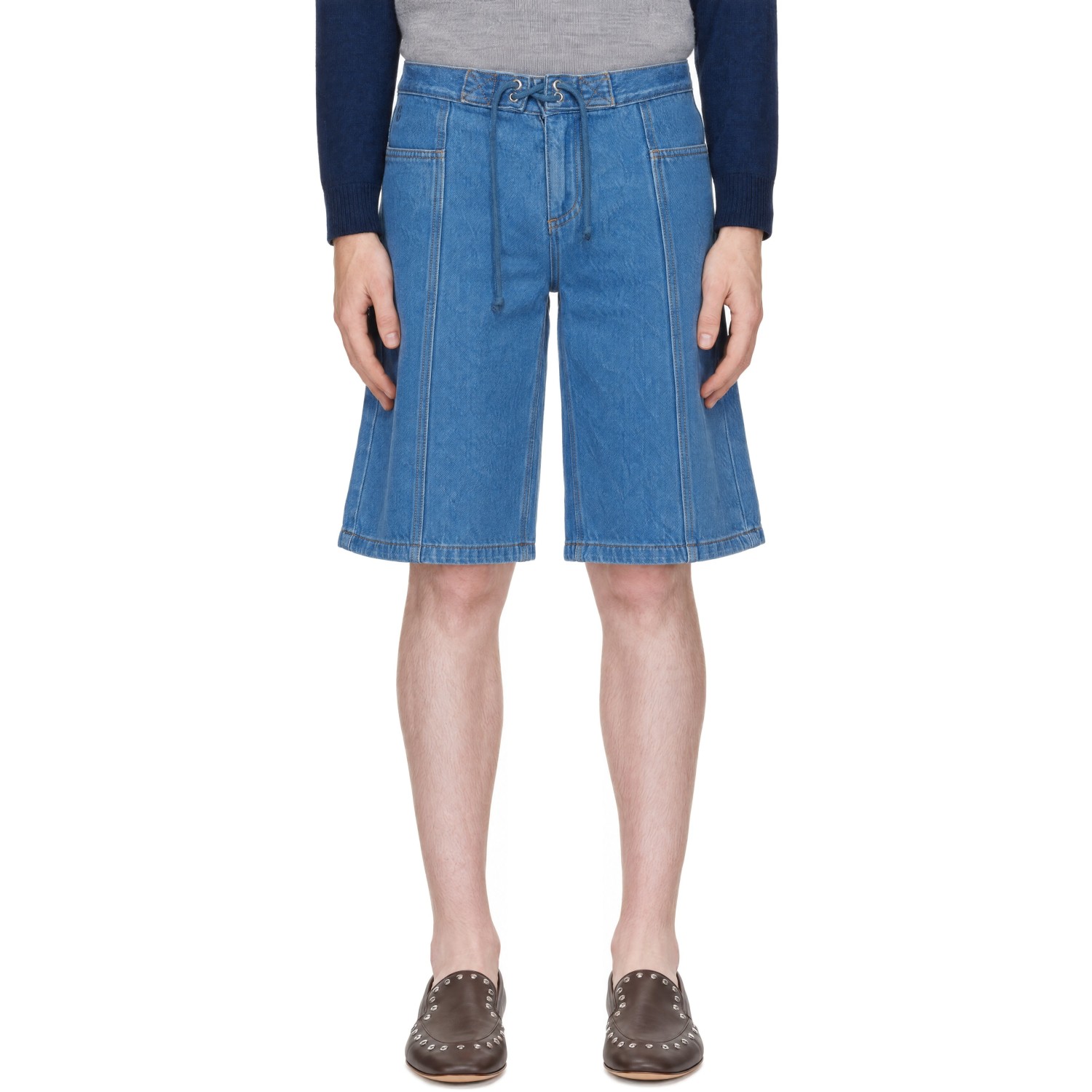 Gimaguas Blue Romeo Denim Shorts In Navy