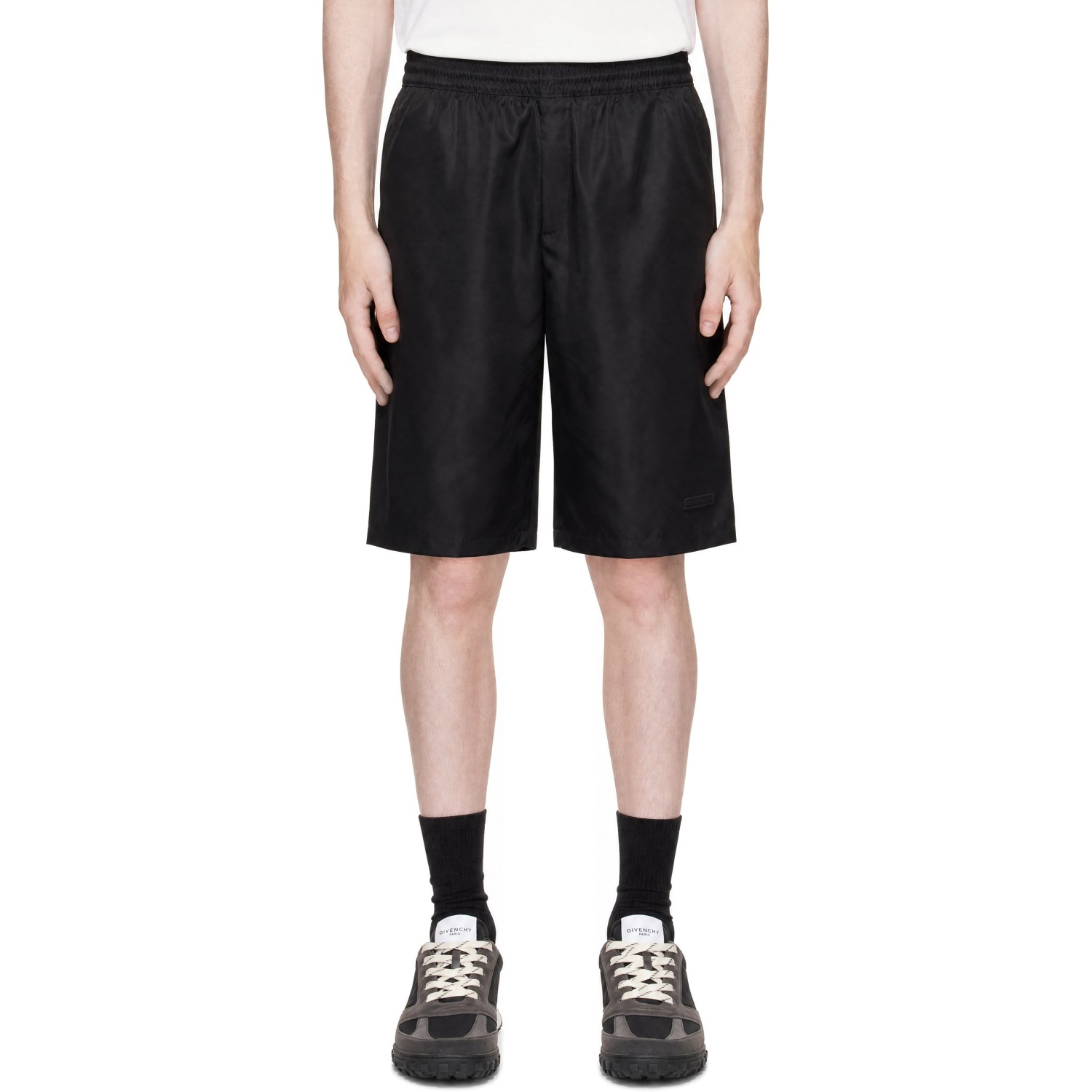 Givenchy Black Elasticized Formal Shorts