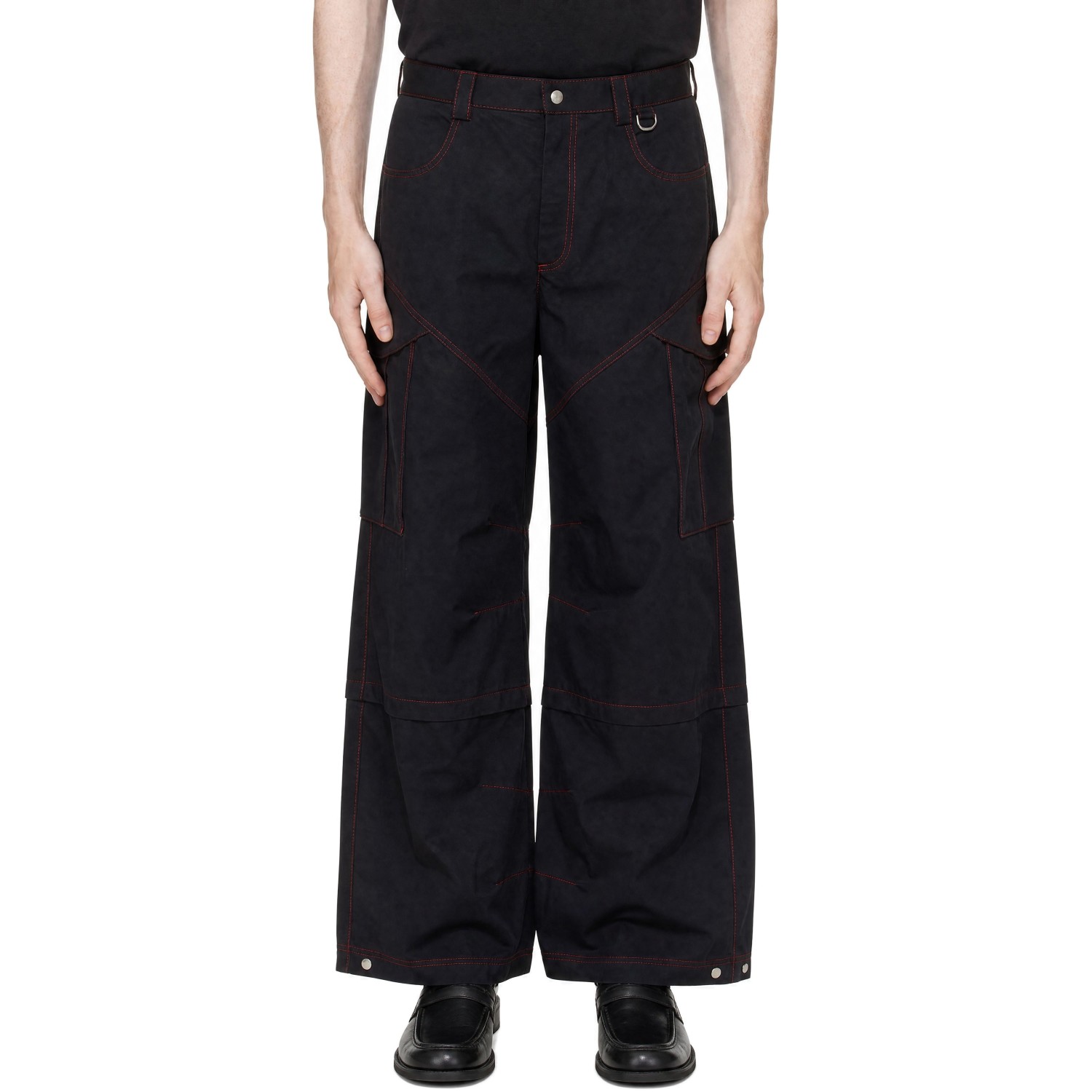 Off-White Black Embroidered Twill Cargo Pants