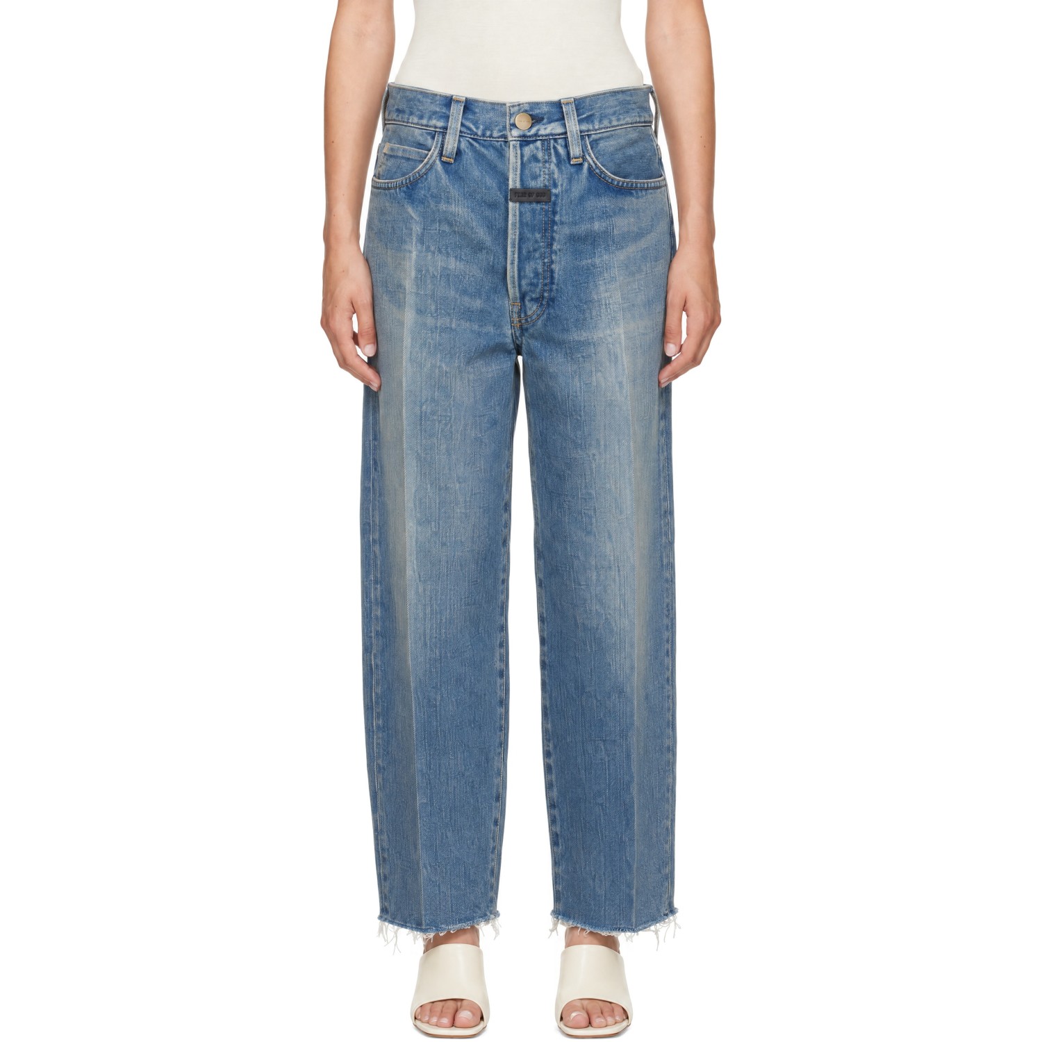 Fear of God Blue Relaxed Five Pocket Jeans
