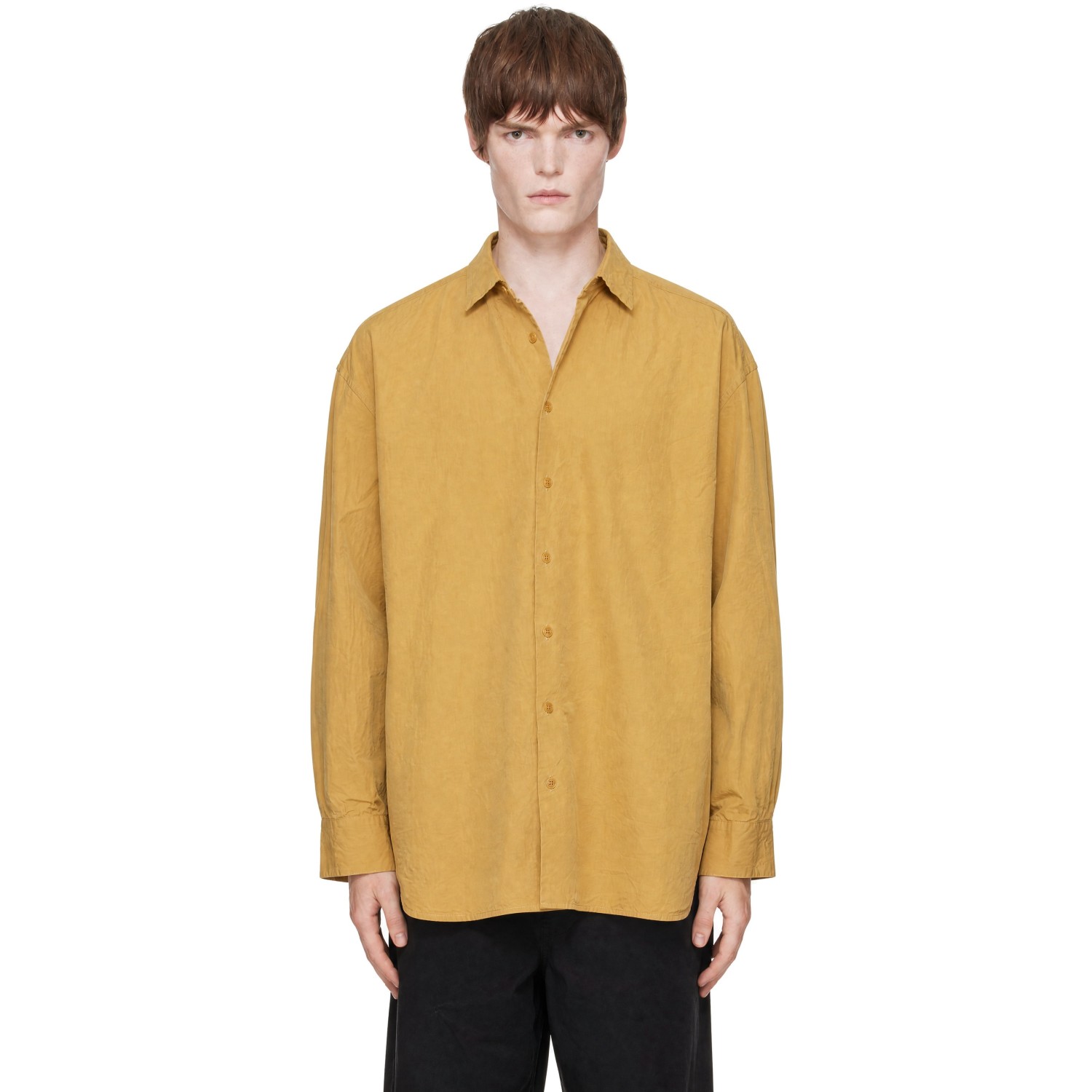 CASEY CASEY Yellow Hamnet Paper Cot Shirt