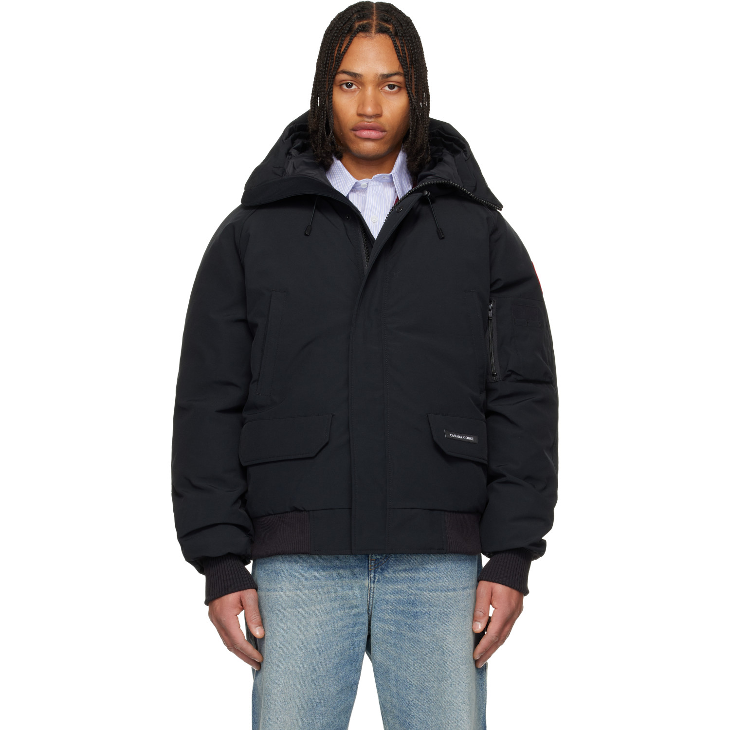 Canada Goose Black Chilliwack Bomber Down Jacket
