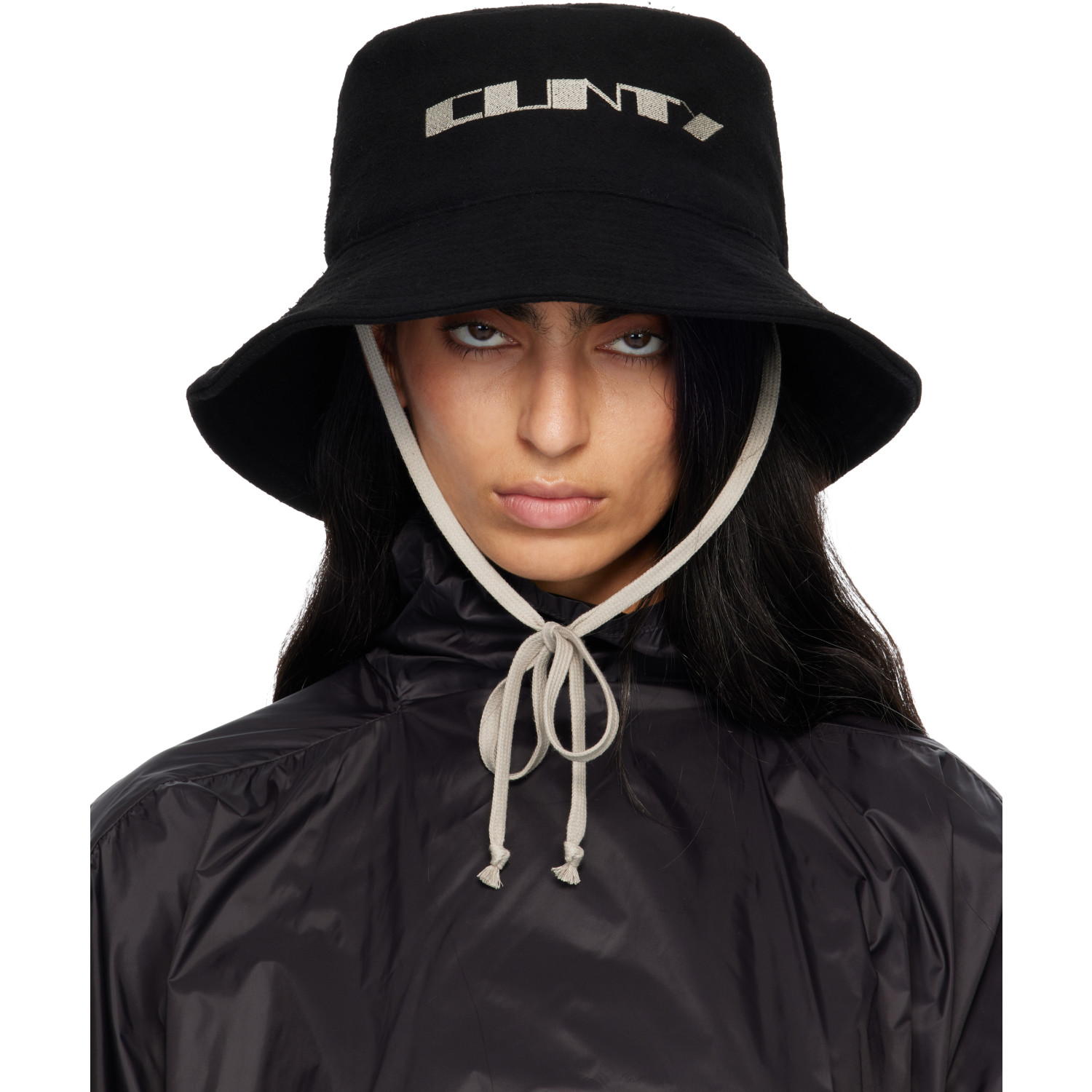 Rick Owens DRKSHDW Black Concordians Gilligan Bucket Hat