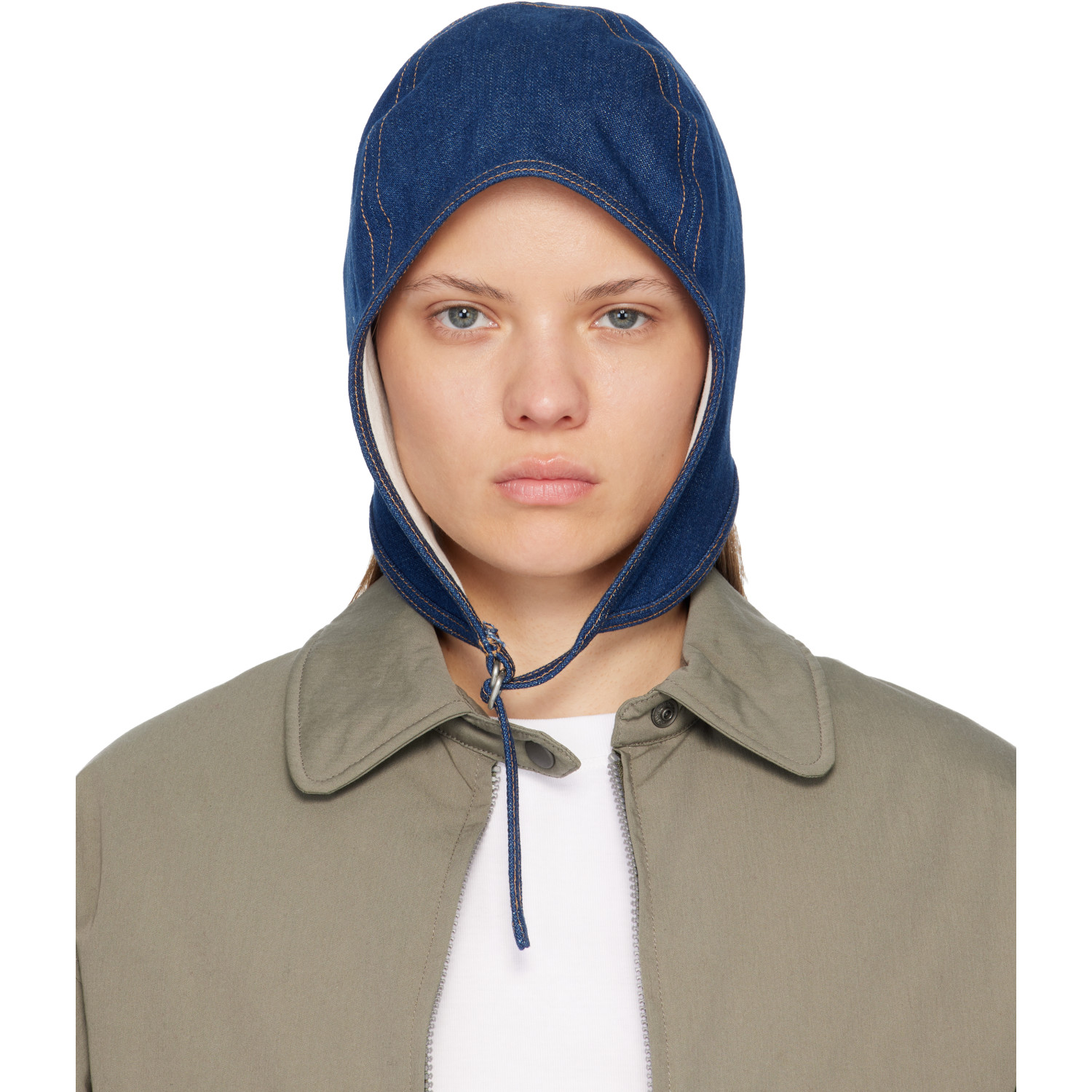 Acne Studios Navy Cinch Hat