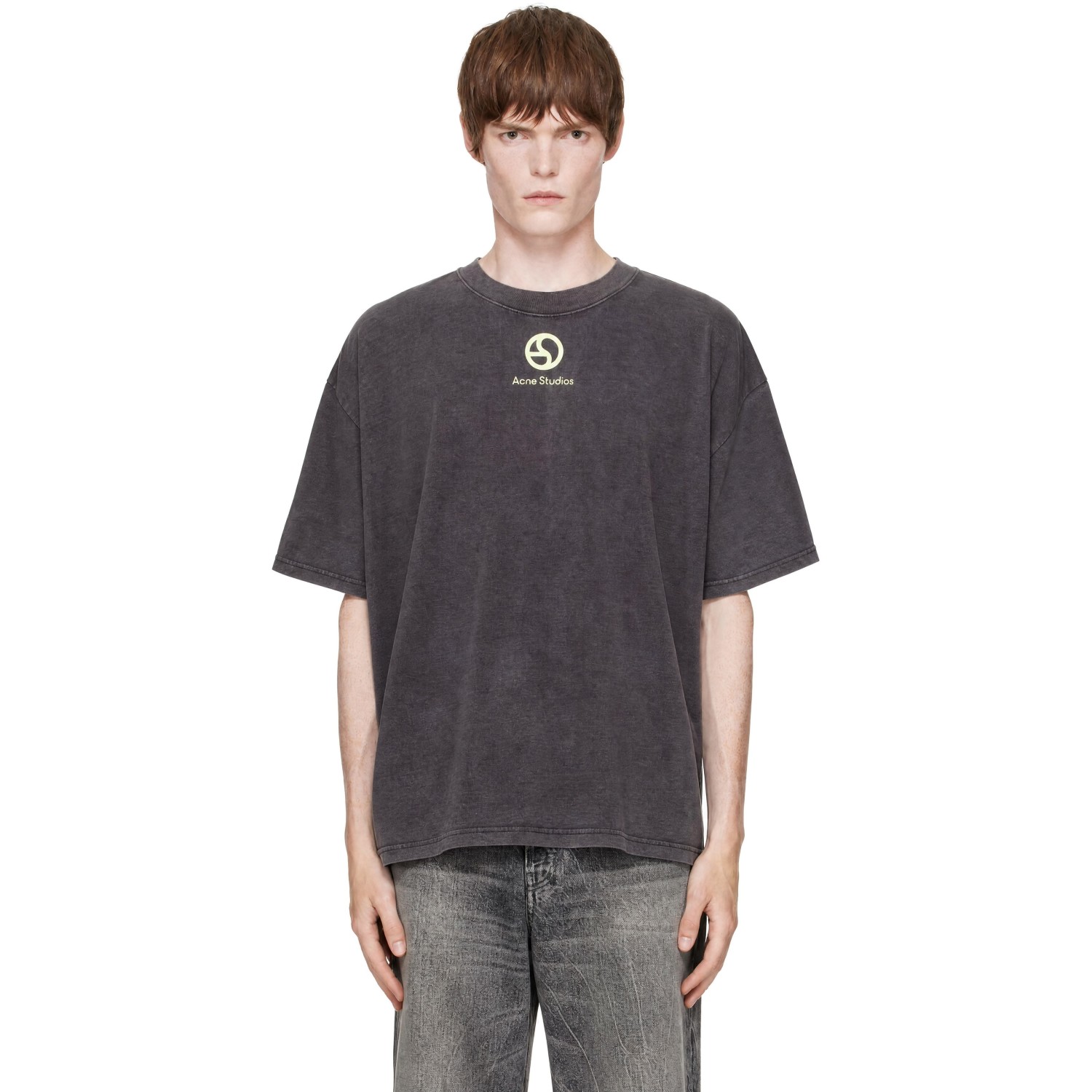 Acne Studios Gray Logo T-shirt