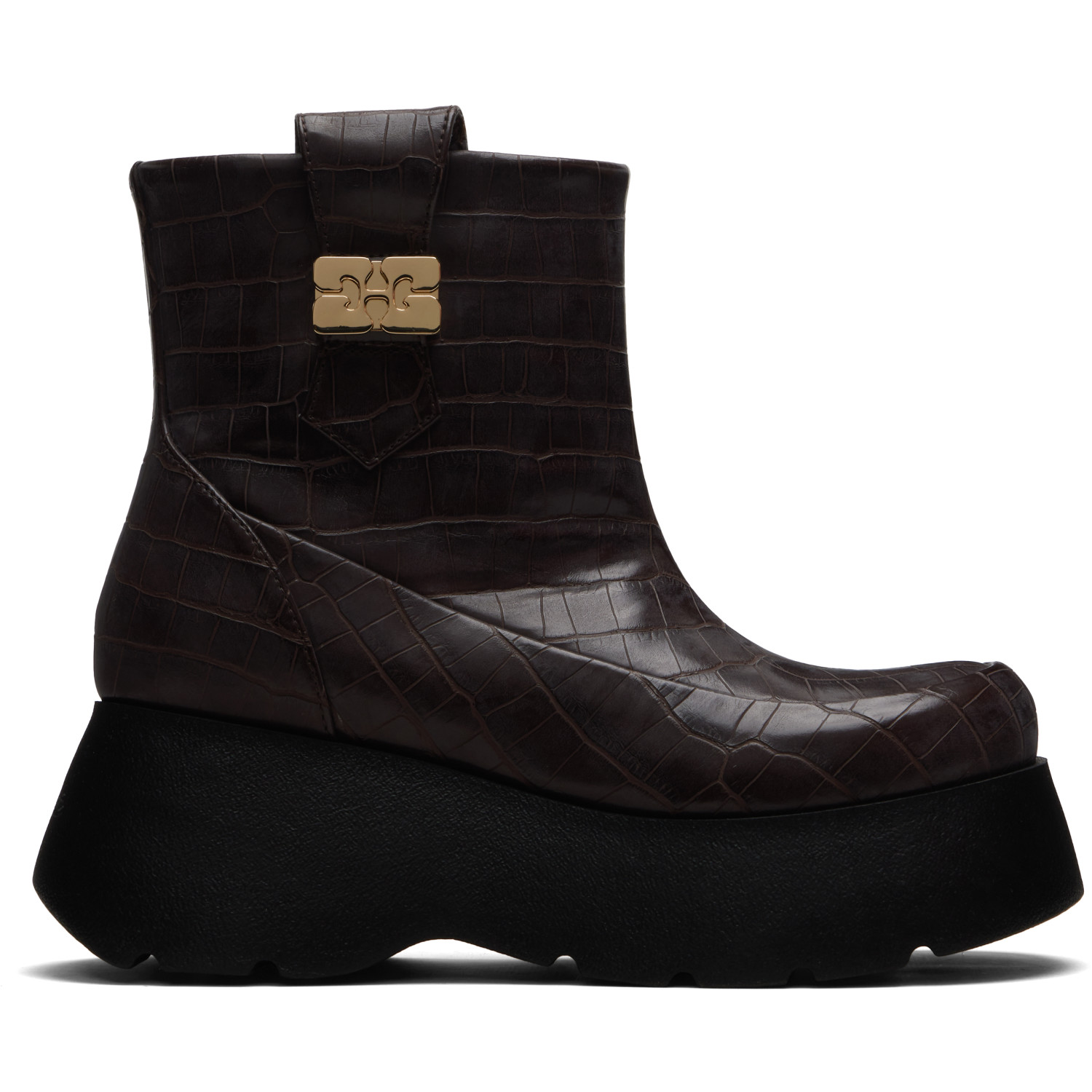 GANNI Brown Kat Low Boots