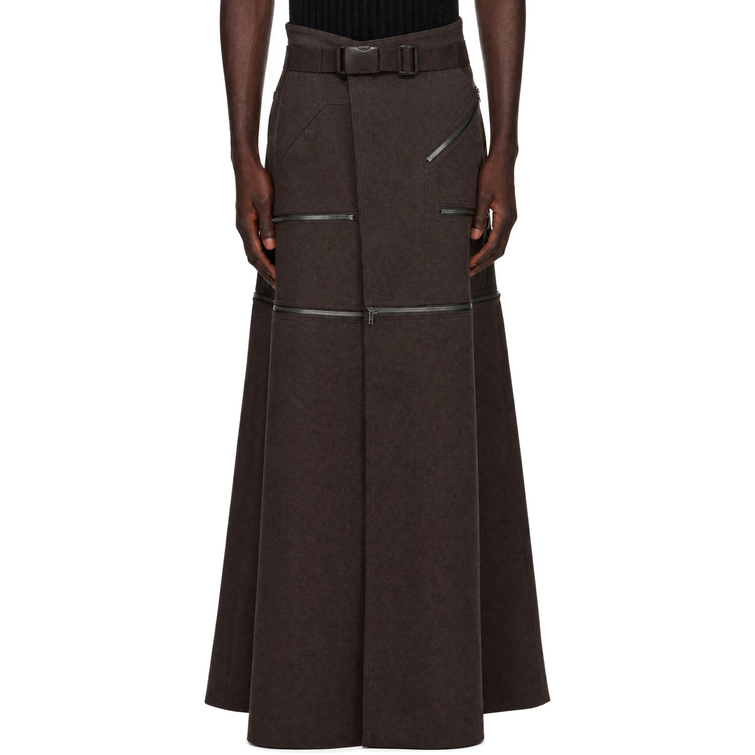 Rick Owens Brown Concordians Odetta Skirt