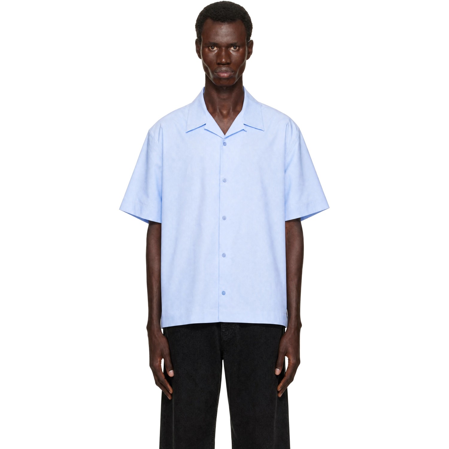 Givenchy Blue Bowling Shirt