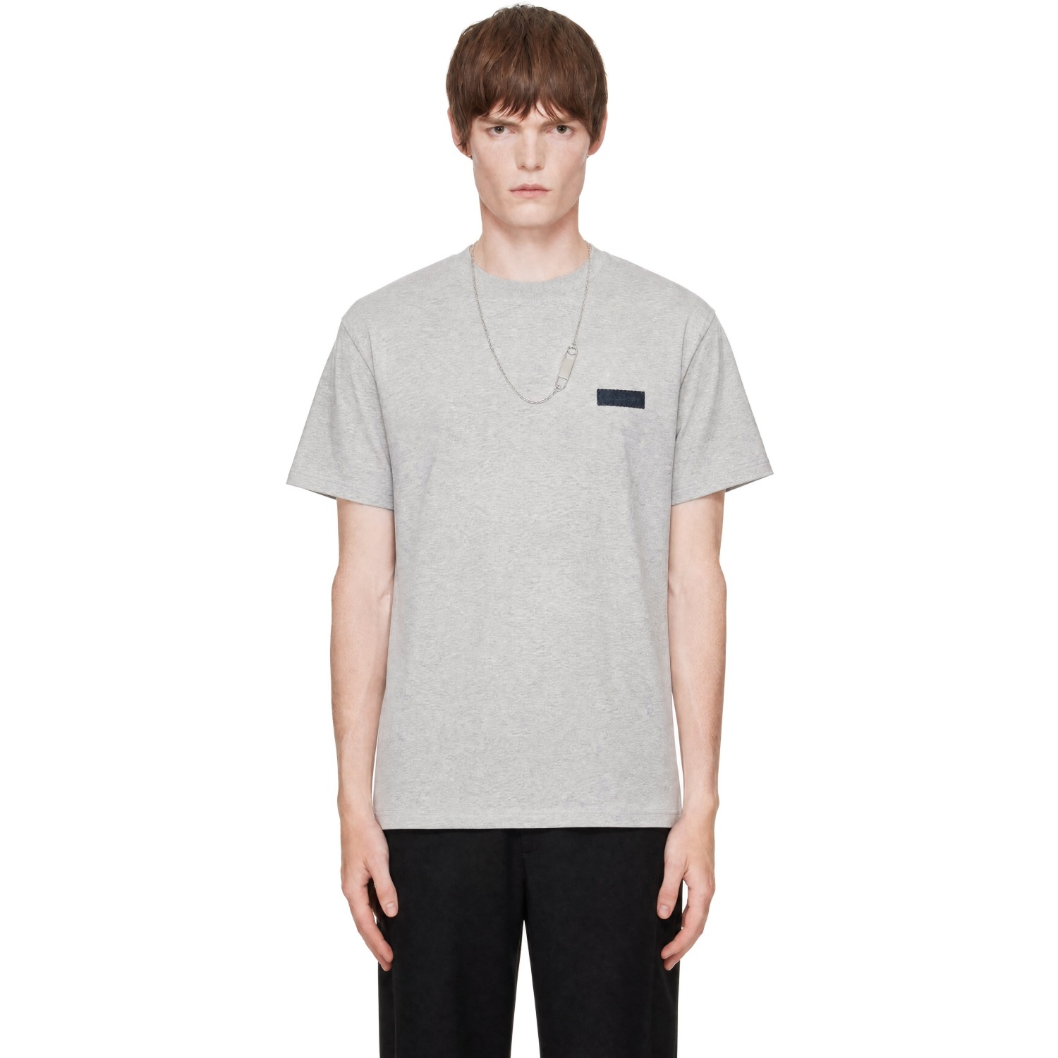Givenchy Gray Regular Fit Logo T-shirt