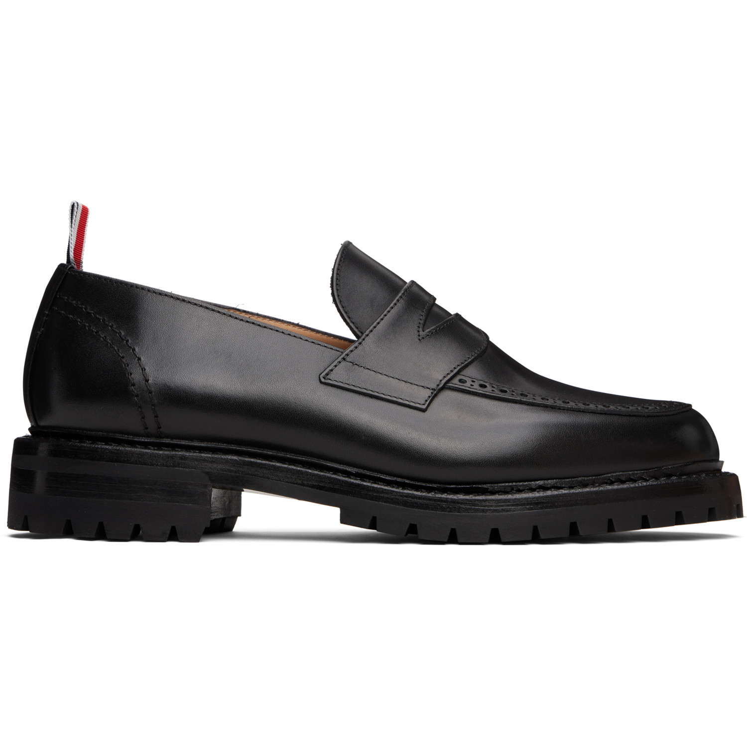 Thom Browne: Thom Browne Black Classic Penny Loafers