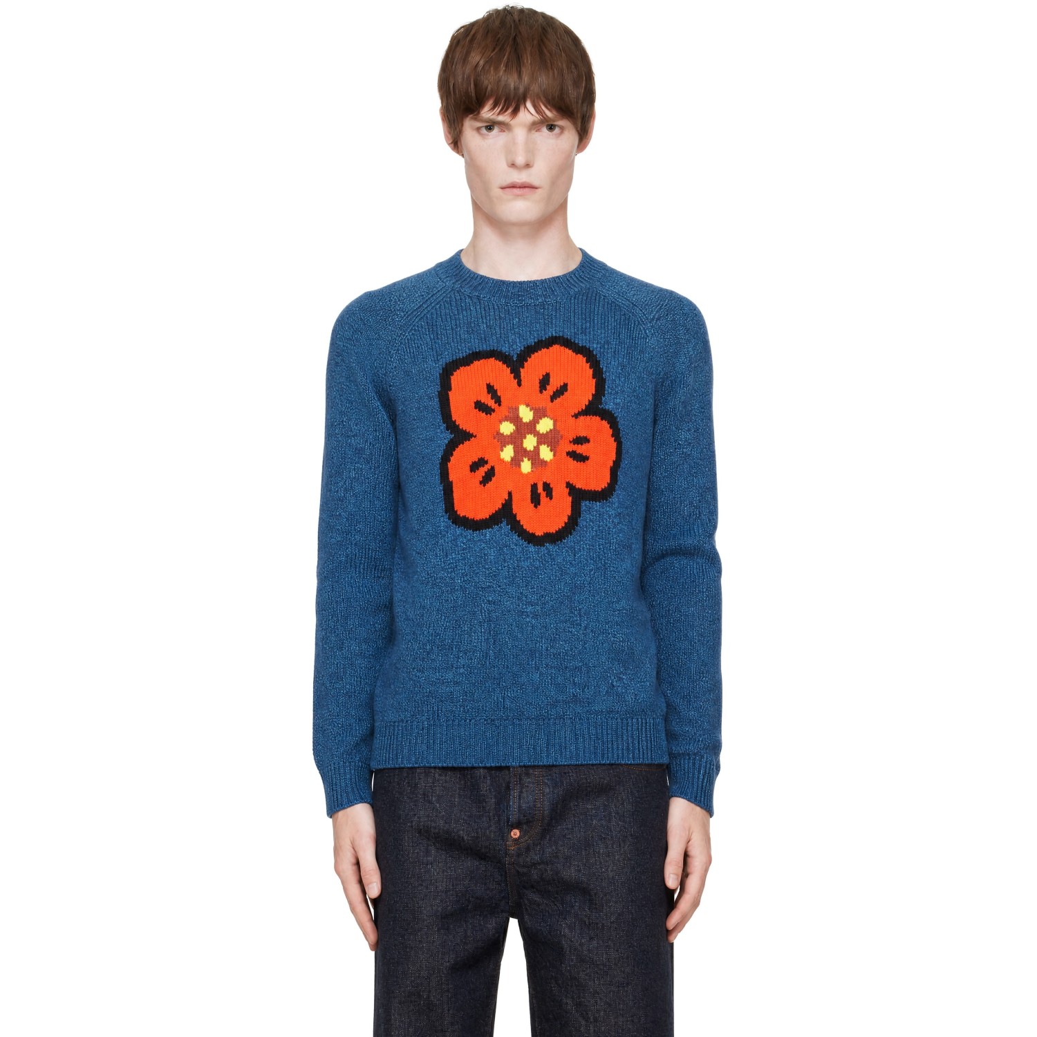 Kenzo Blue Kenzo Paris 'Boke Flower' Sweater