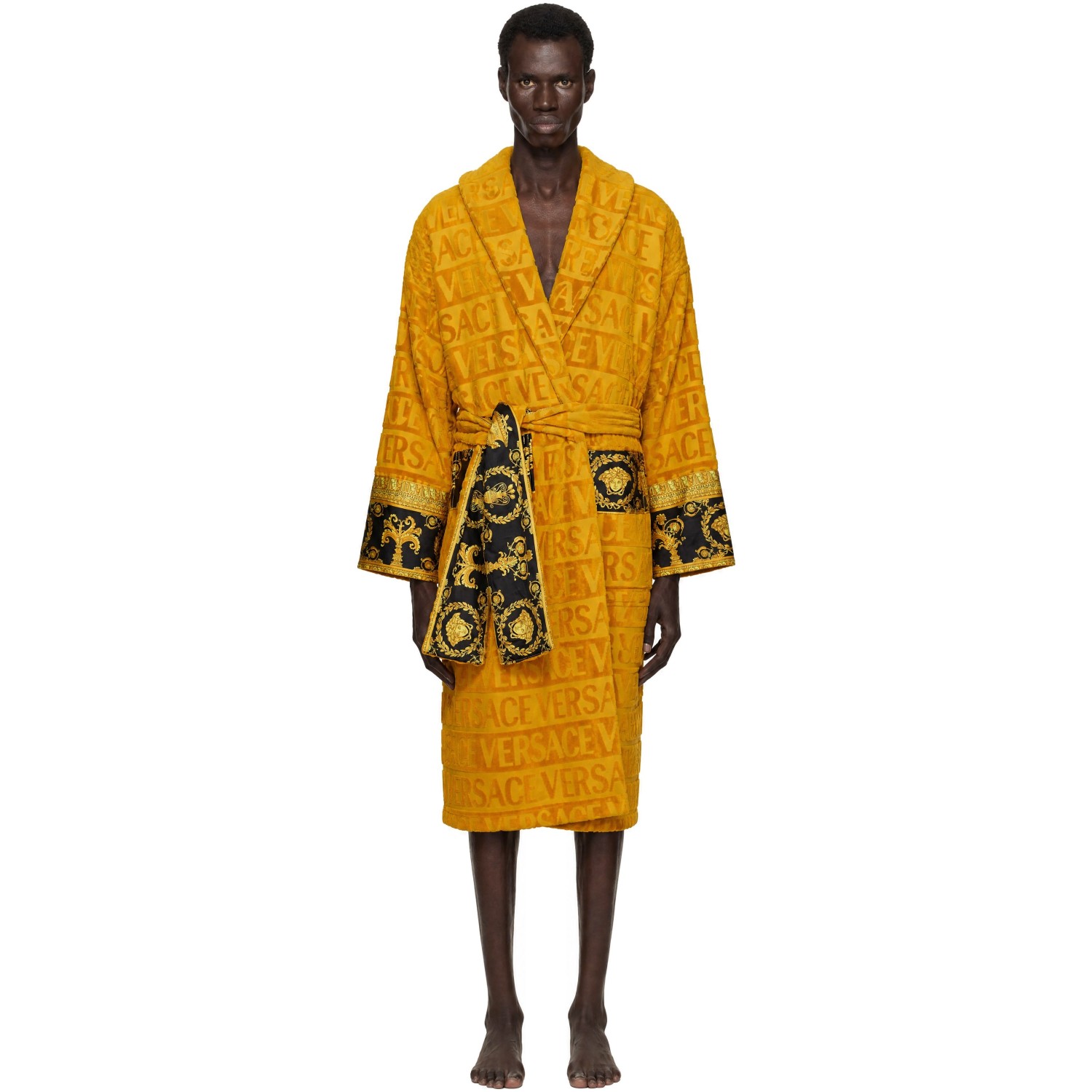 Versace Yellow 'I Heart Baroque' Bathrobe