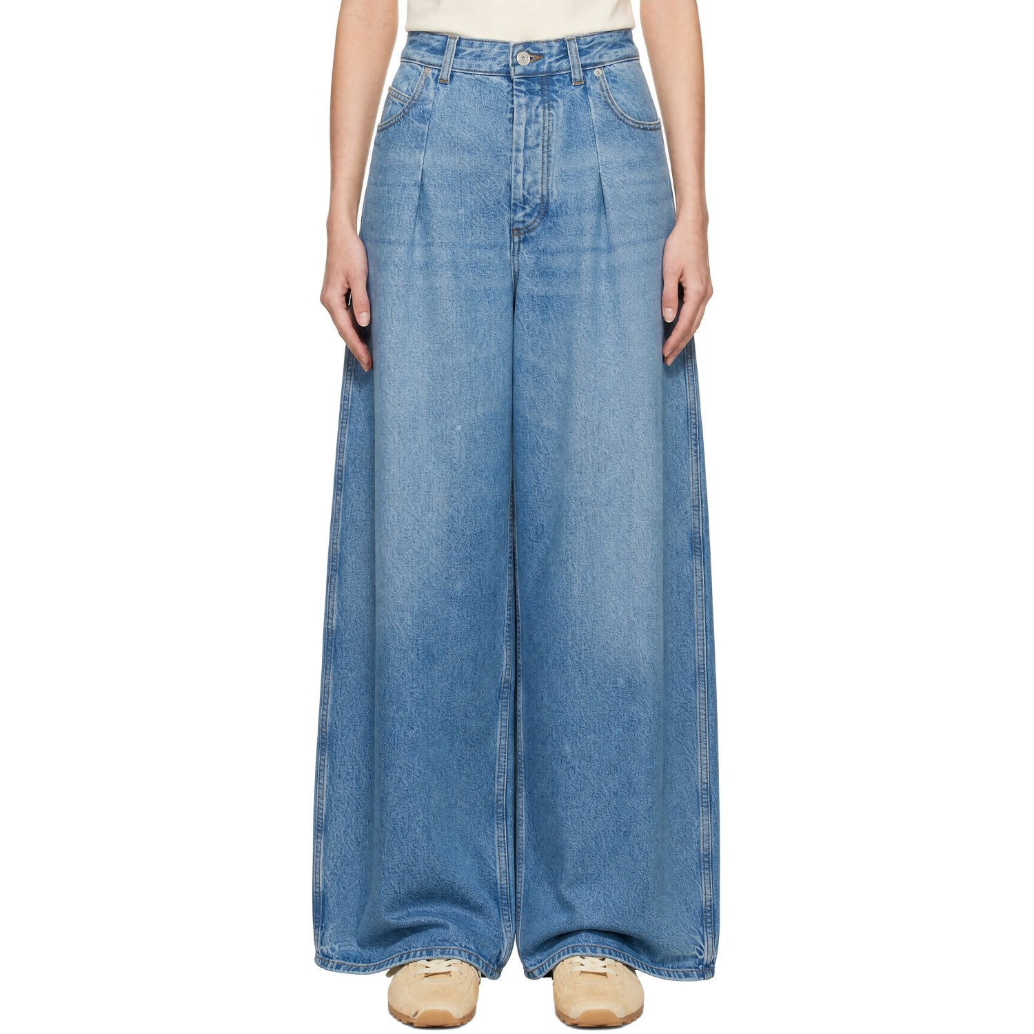 JACQUEMUS Blue 'The Ovalo de-Nîmes denim' Jeans