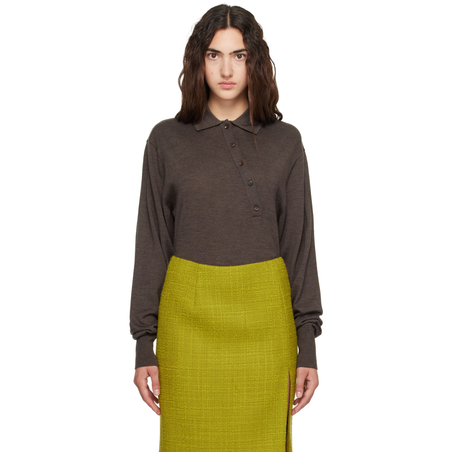 JACQUEMUS Brown 'The Merino' Bodysuit