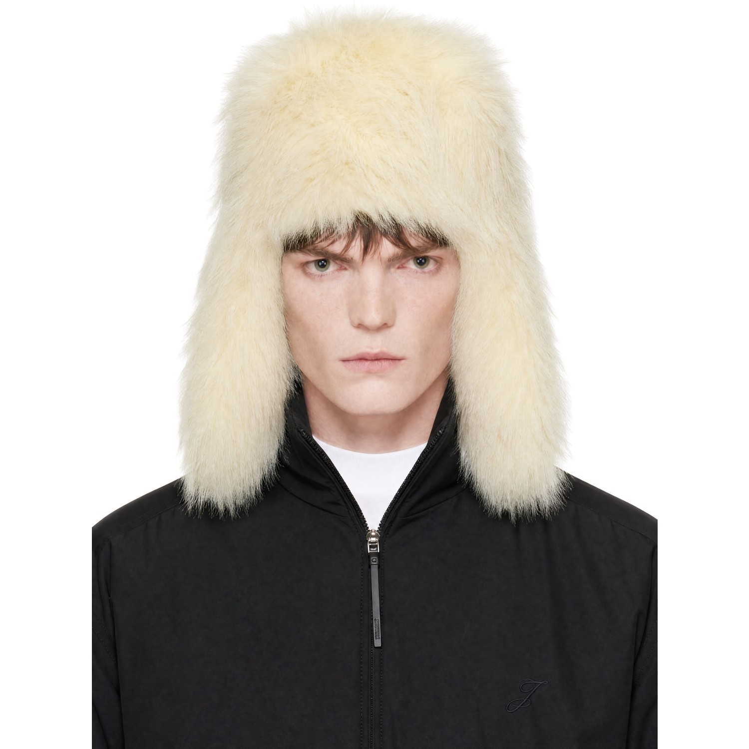 JACQUEMUS Off-White 'La grande Chapka' Faux-Fur Hat