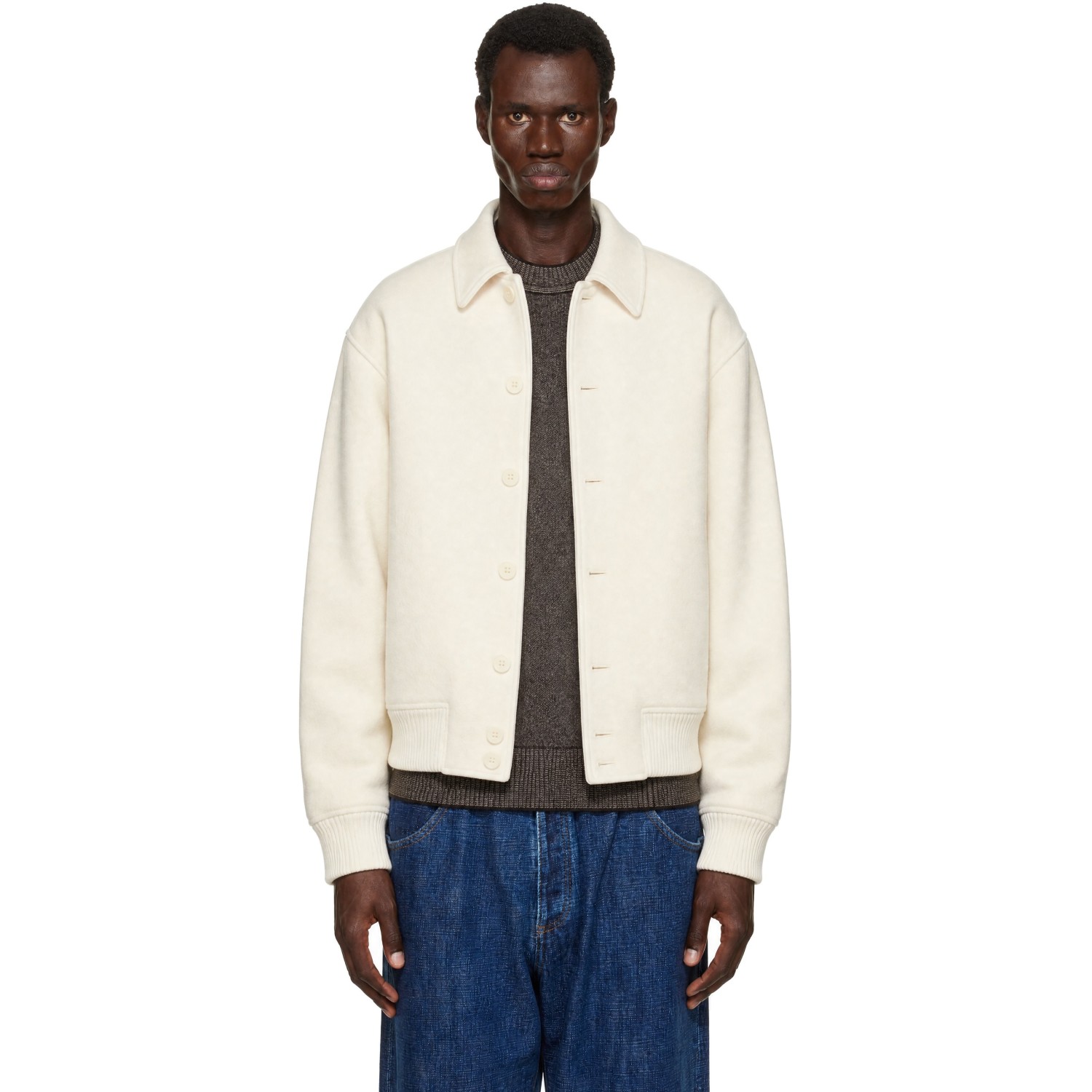 JACQUEMUS Off-White 'The Feltro' Bomber Jacket