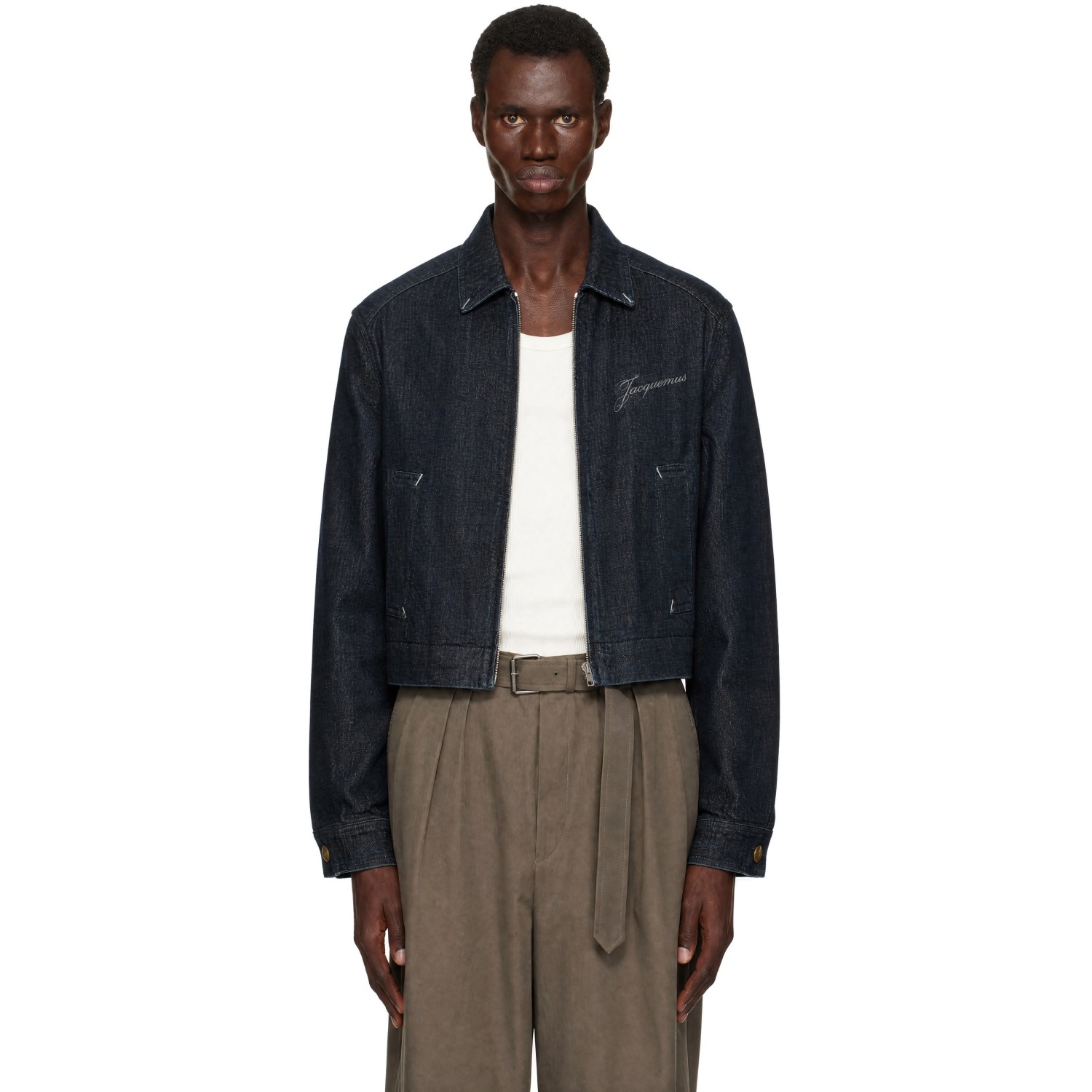 JACQUEMUS Blue 'The Canevas de-Nîmes' Denim Jacket
