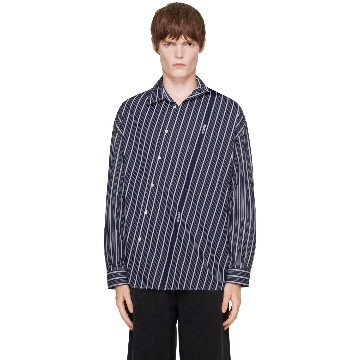 JACQUEMUS Navy 'The Cuadro' Shirt