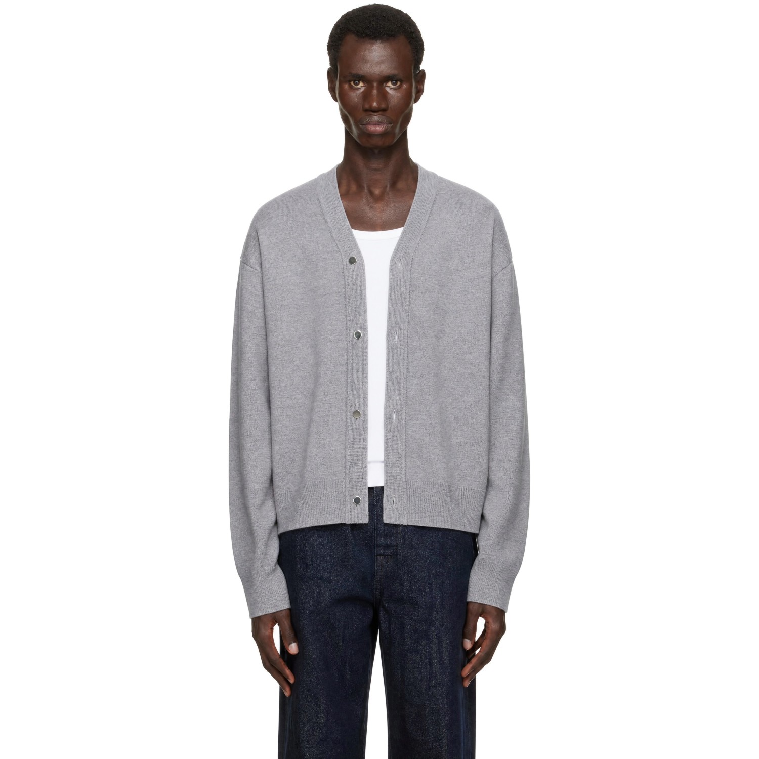 JACQUEMUS Gray 'The Buttoned' Cardigan