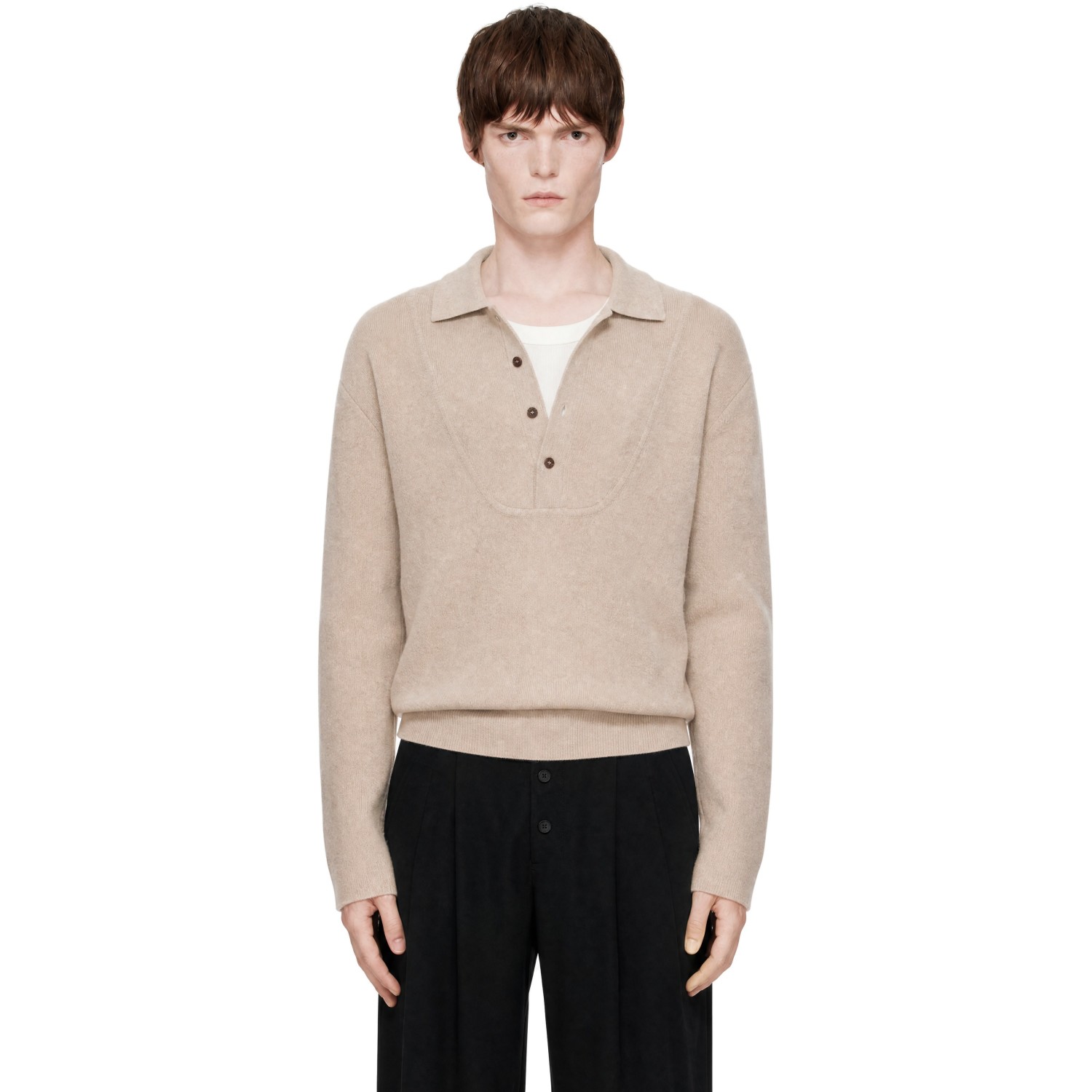 JACQUEMUS Beige 'The Pallone' Polo