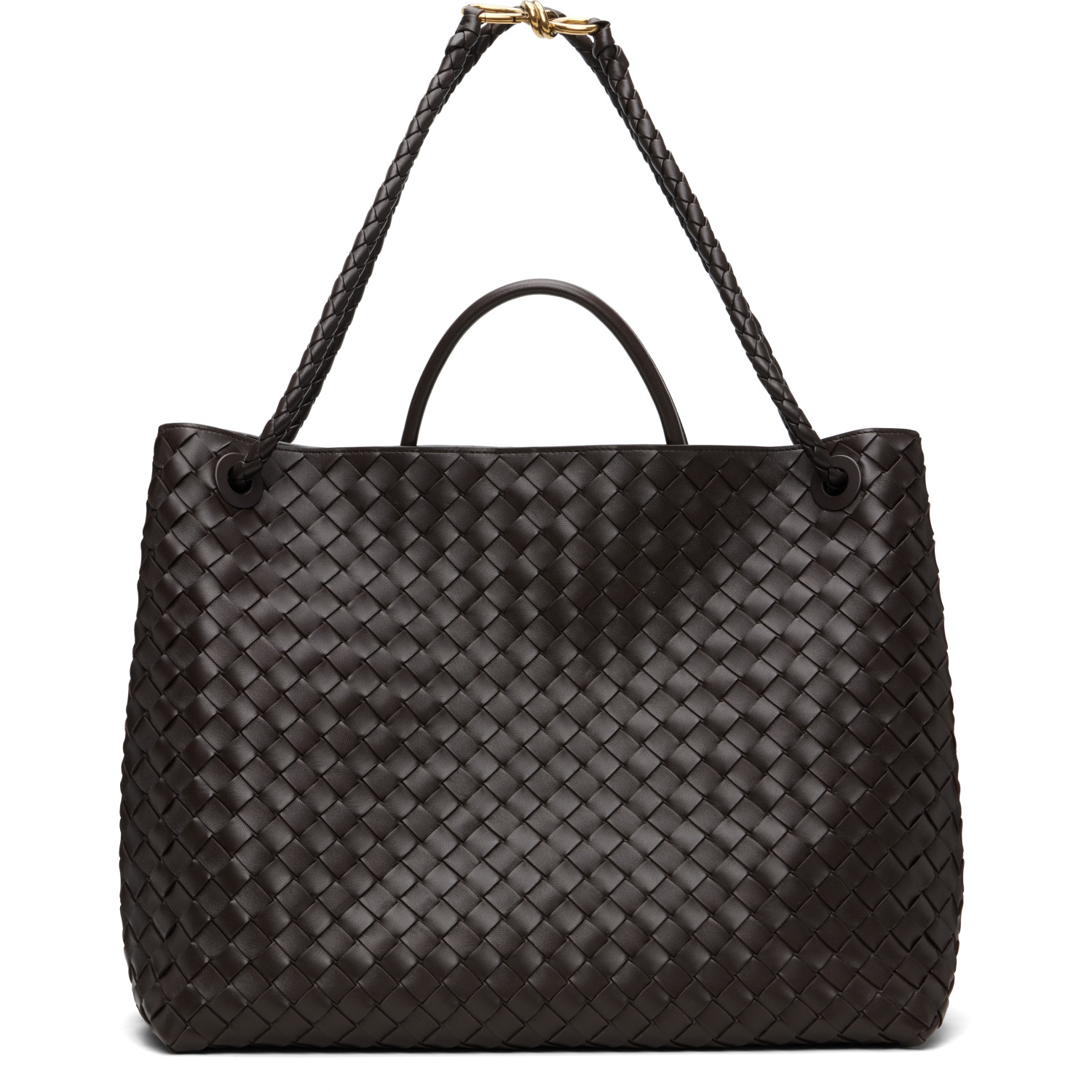 Bottega Veneta Brown Large Andiamo Bag