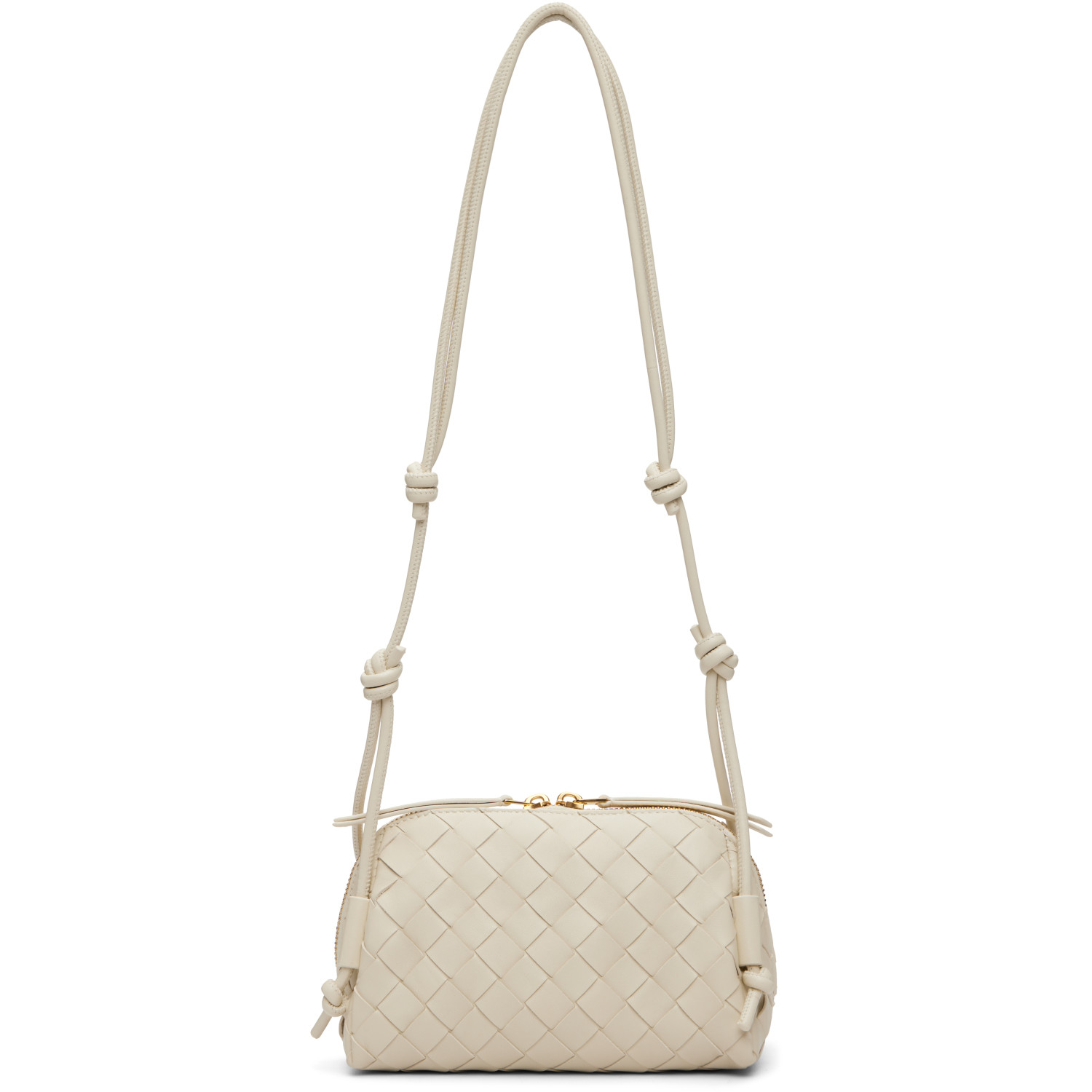 Bottega Veneta Off-White Concert Pouch
