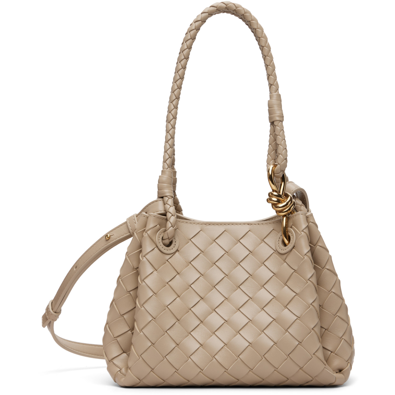 Bottega Veneta Beige Small Parachute Bag